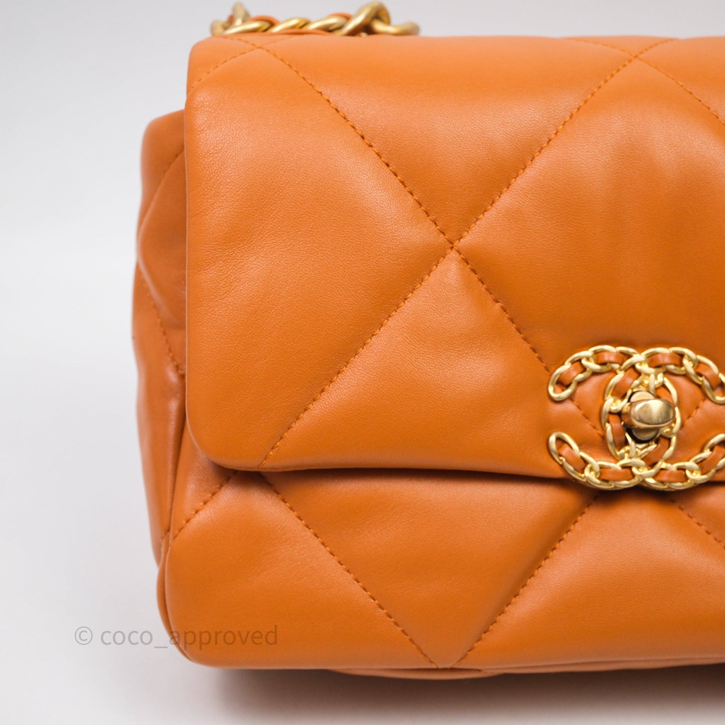Chanel 19 Small Caramel Mixed Hardware