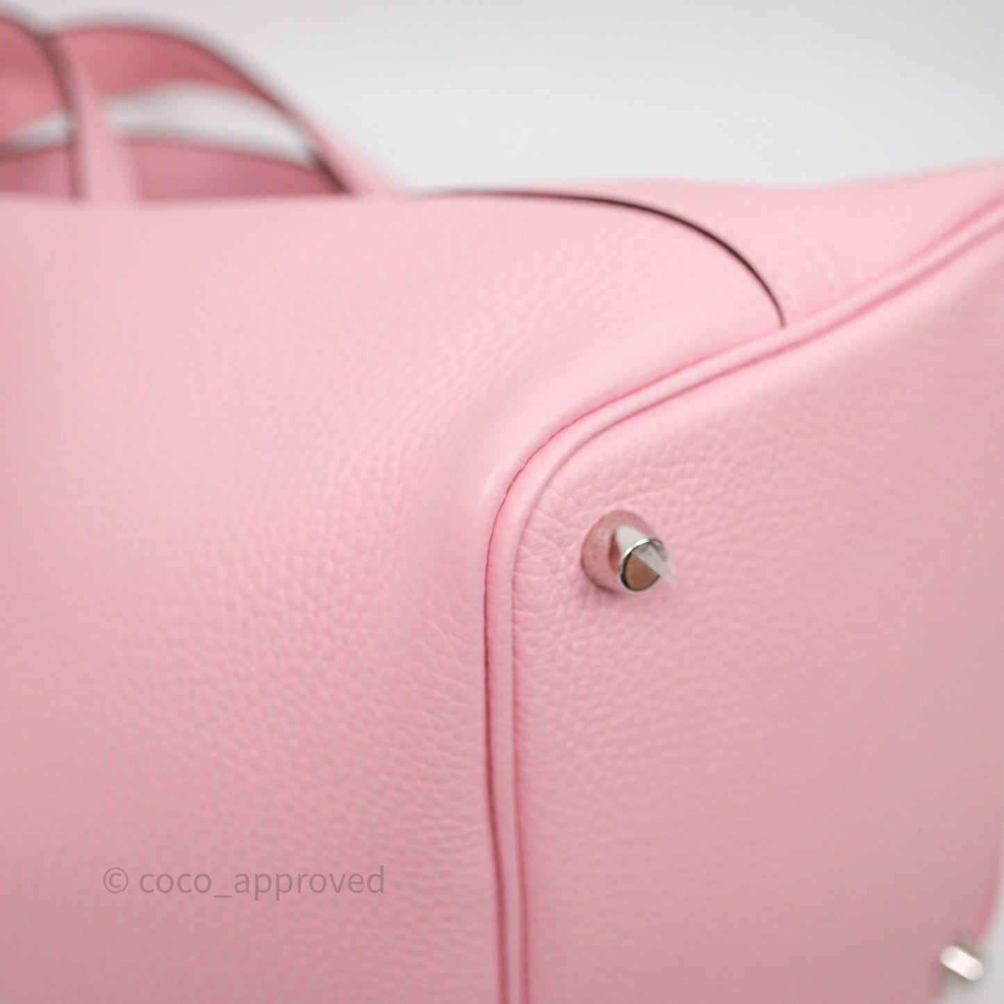 Hermès Picotin 18 Rose Sakura 3Q Clemence Palladium Hardware