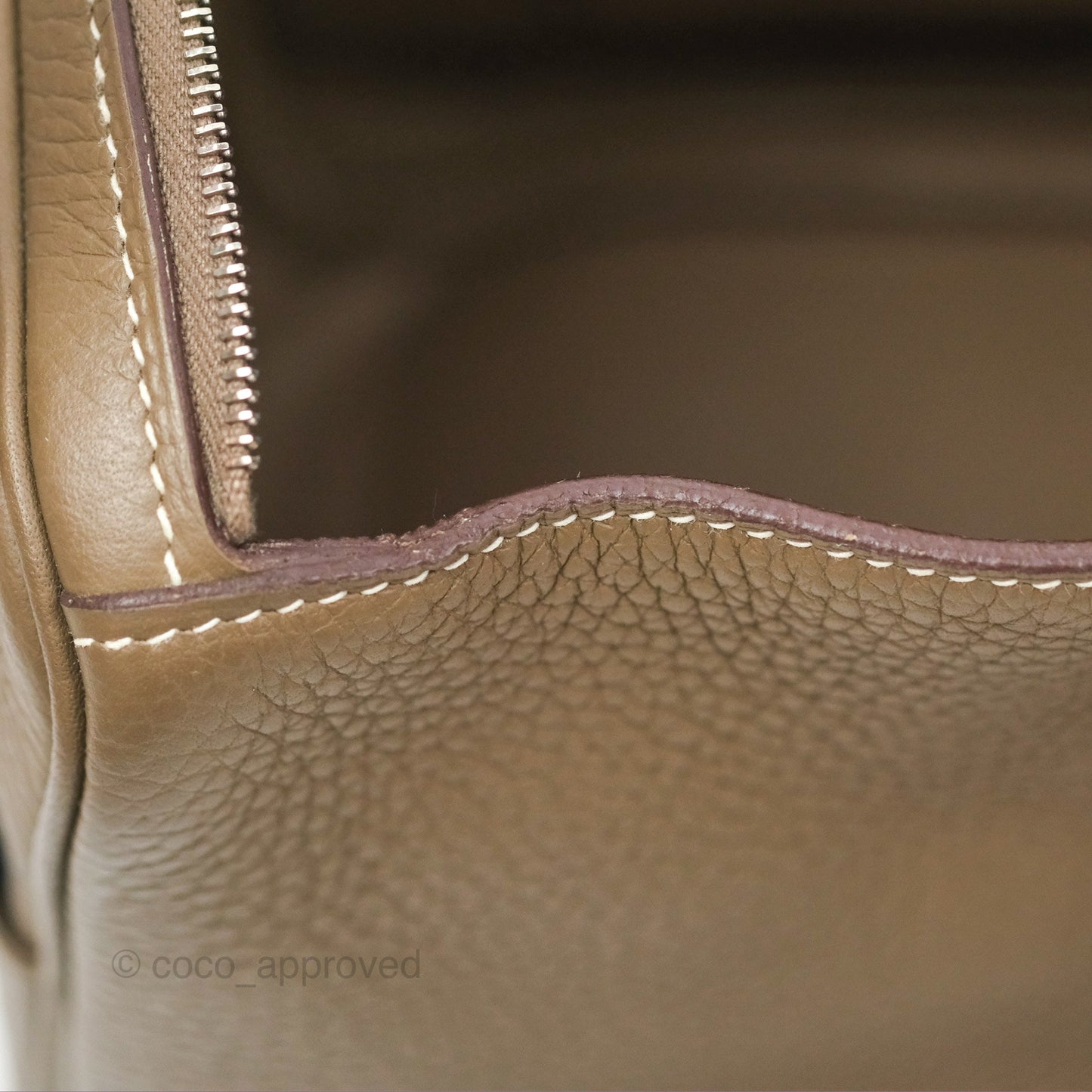 Hermès Lindy 26 Etoupe Clemence Palladium Hardware