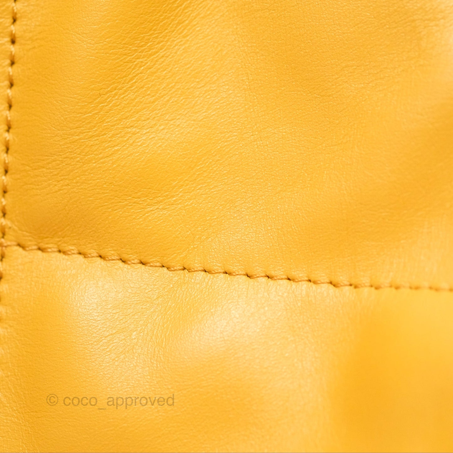 Chanel 22 Small Mustard Yellow Shiny Aged Calfskin Aged Gold Hardware