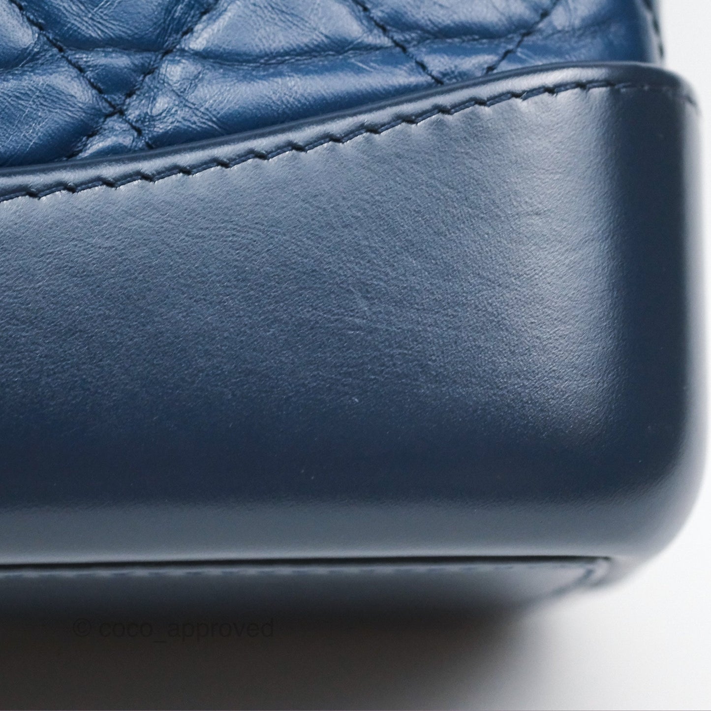 Chanel Small Gabrielle Backpack Navy Aged Calfskin