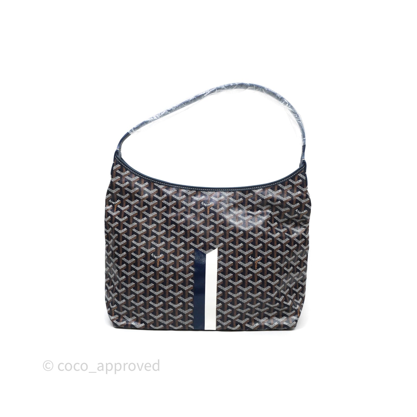 Goyard Bohème Hobo Bag Navy Goyardine Canvas