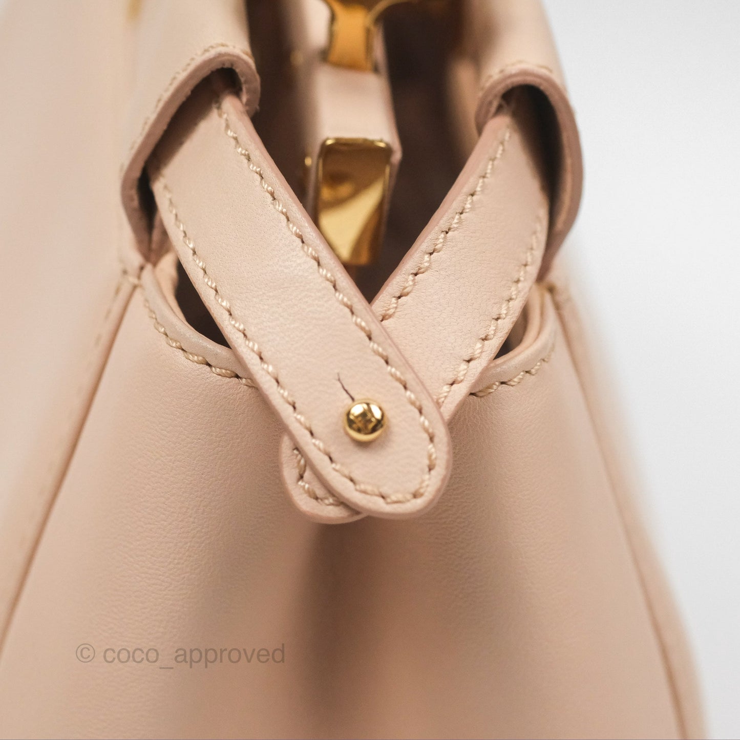 Fendi Mini Peekaboo Bag Light Pink Lambskin Gold Hardware