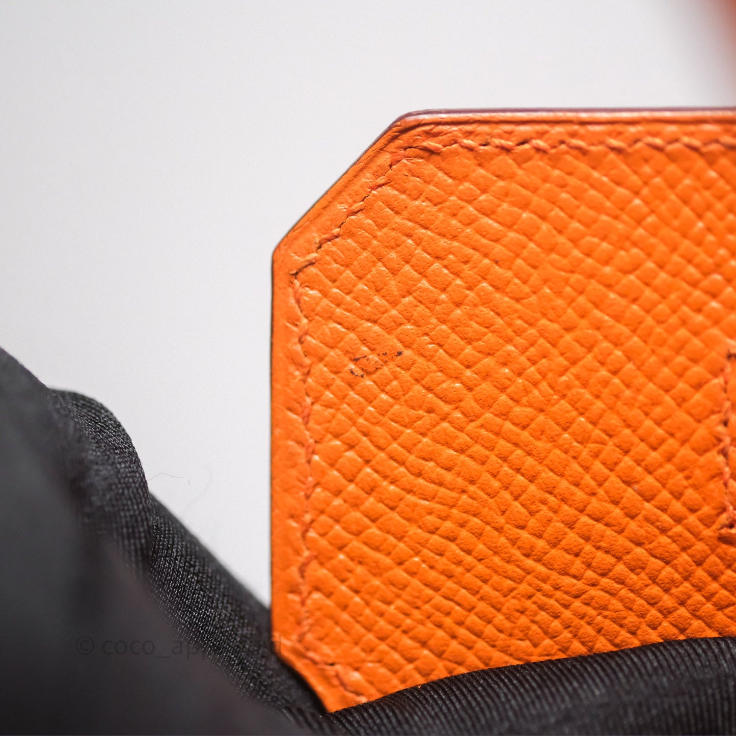 Hermès Birkin 30 Retourne Orange Epsom Palladium Hardware
