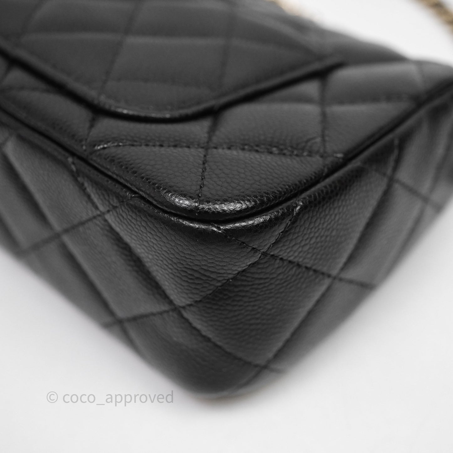 Chanel Clutch on Chain Black Caviar Gold Hardware