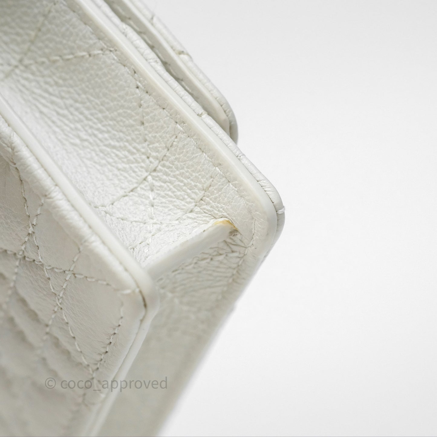 Dior Caro Pouch with Chain Latte Supple Cannage Calfskin
