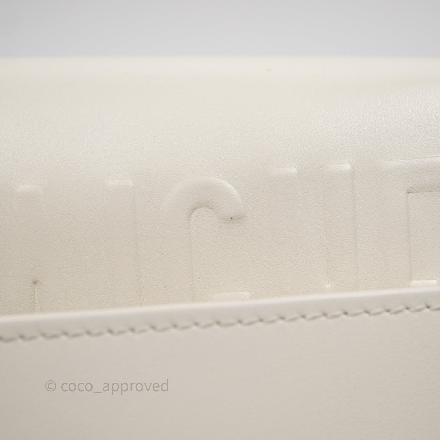 Dior Medium Bobby Bag Off White Calfskin Gold Hardware