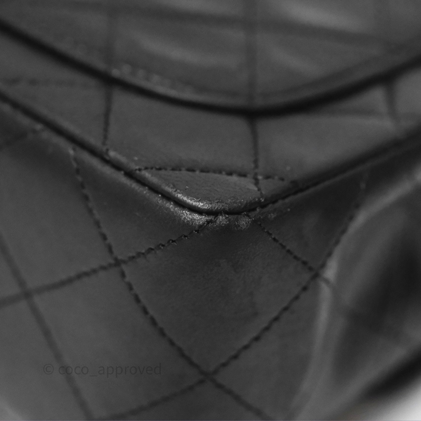 Chanel Vintage Mini Square Black Lambskin 24K Gold Hardware