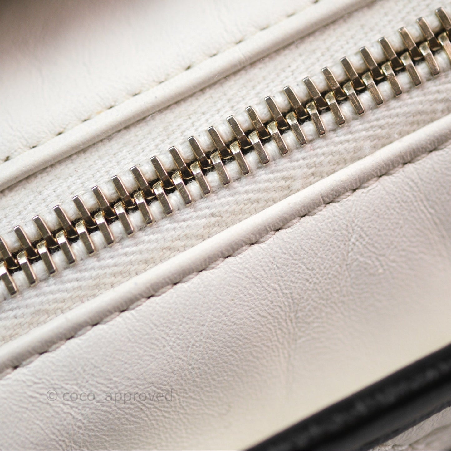 Chanel Small Gabrielle Hobo Quilted Black White Aged Calfskin