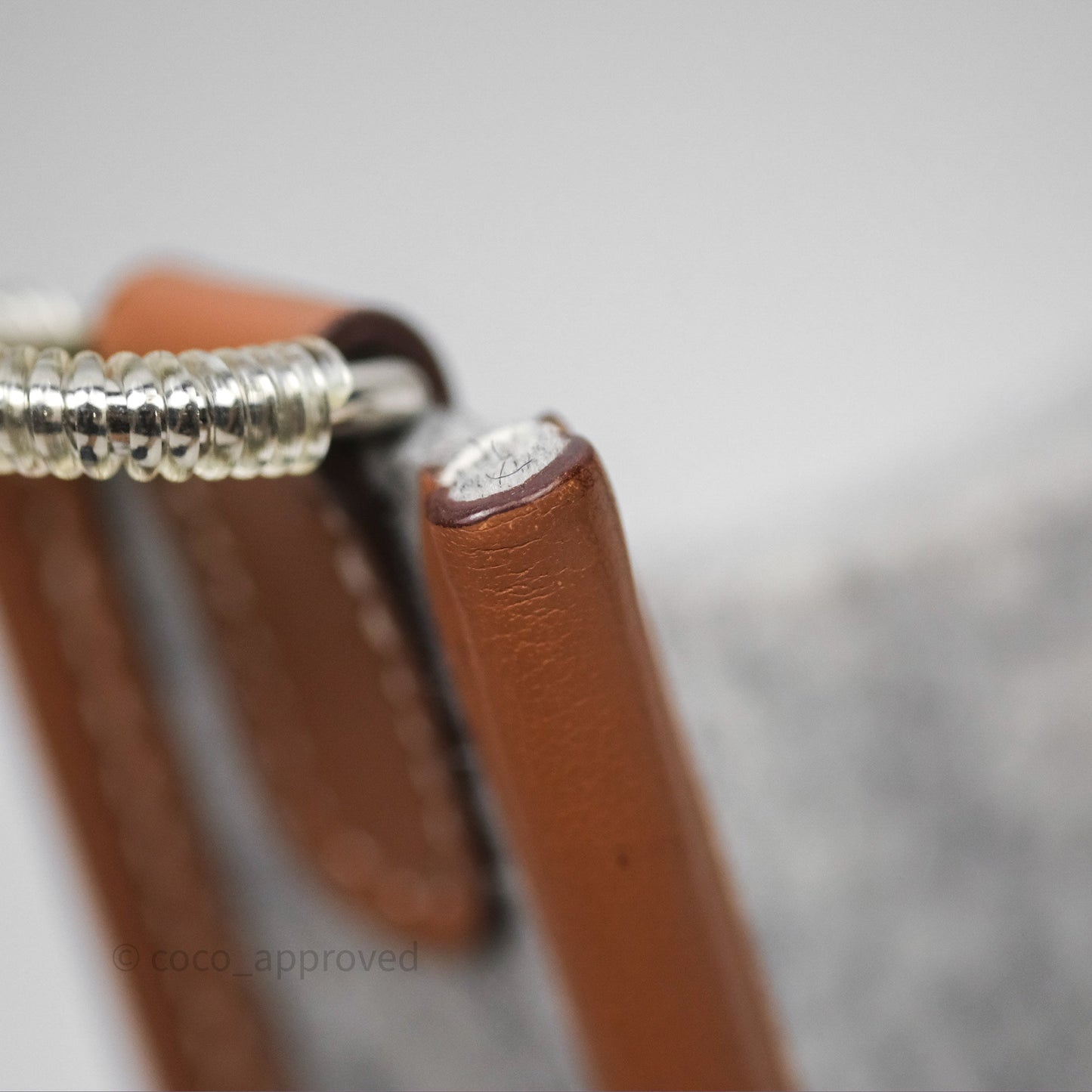 Hermès Mini Evelyne 16 Gris Clair/ Gold Wool Feutre Swift Palladium Hardware