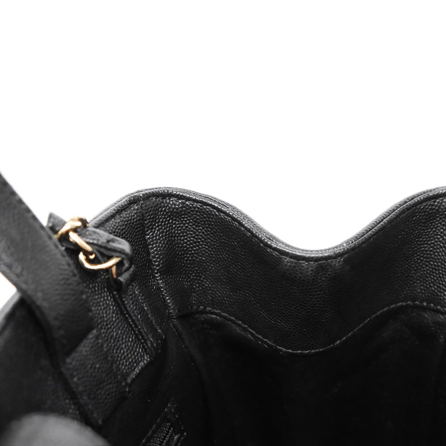 Chanel Small Business Affinity Shopping Bag Black Caviar Gold Hardware
