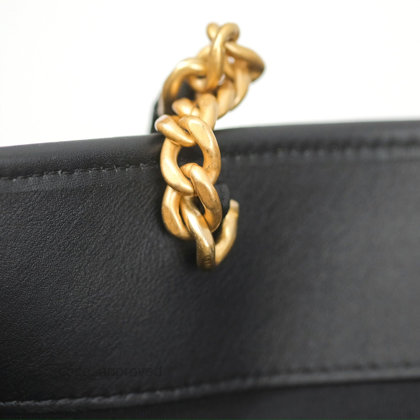 Chanel Tweed Tote Bag Leather Gold Hardware 22K