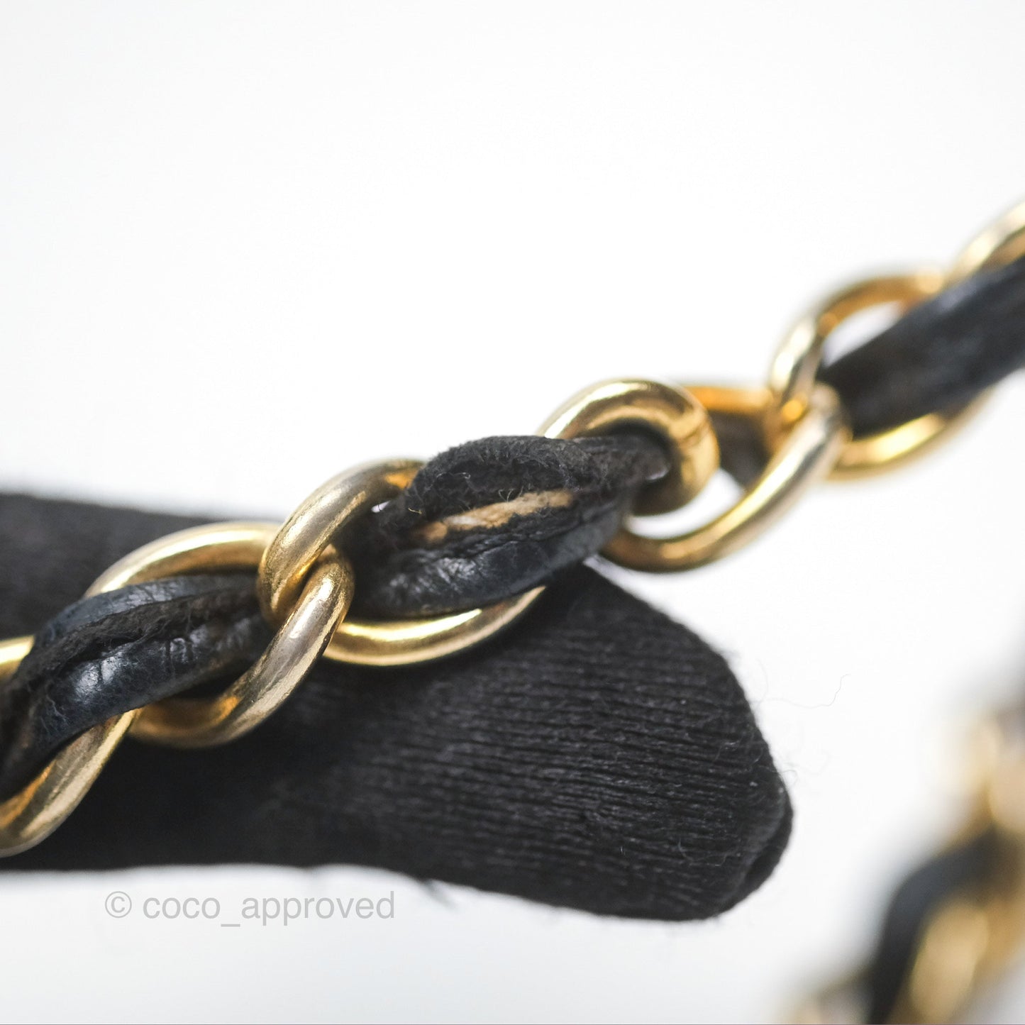 Chanel Vintage Mini Clutch with Chain Black Lambskin Gold Hardware