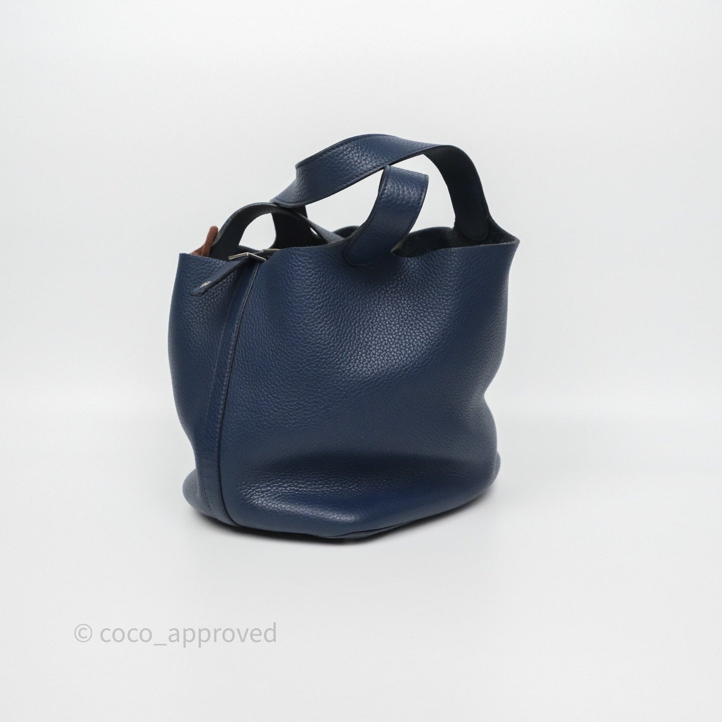 Hermès Picotin 22 Bleu Nuit 2Z Clemence Palladium Hardware