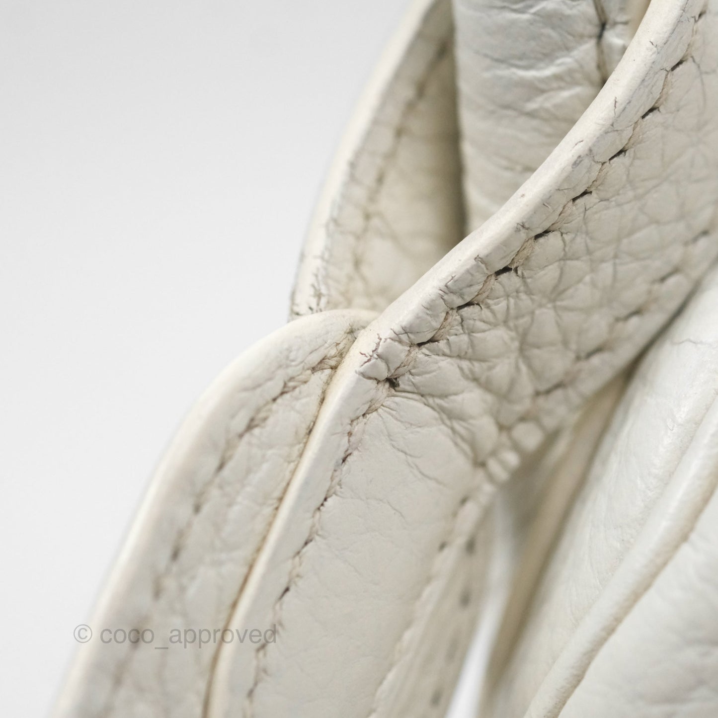 Hermès Lindy 30 White Clemence Palladium Hardware