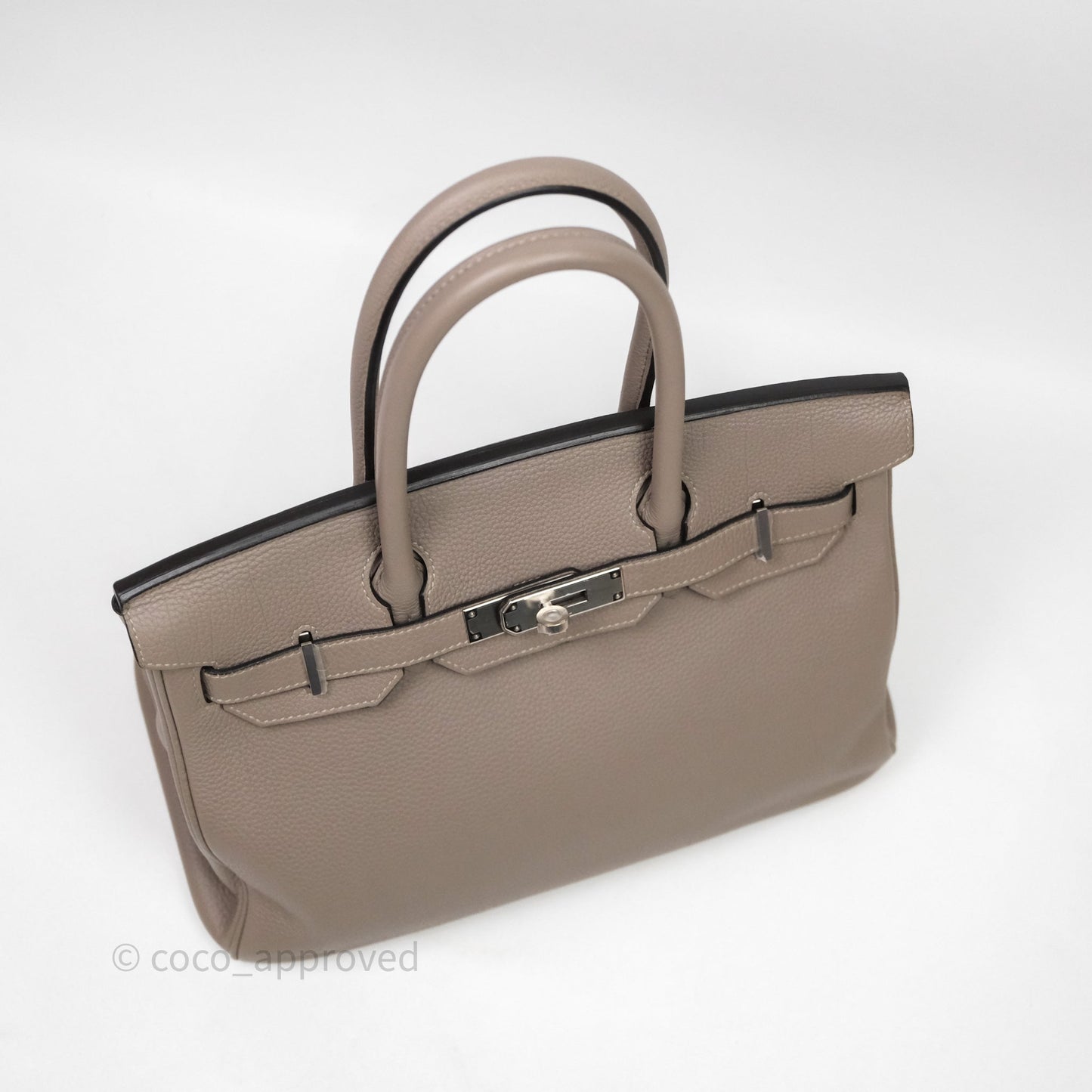 Hermès Birkin 30 Gris Asphalt M8 Togo Palladium Hardware