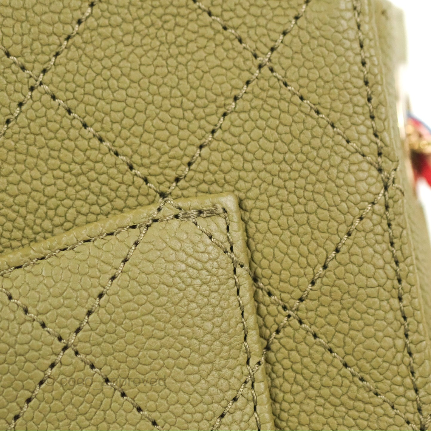 Chanel Small Cuba Top Handle Flap Khaki Caviar