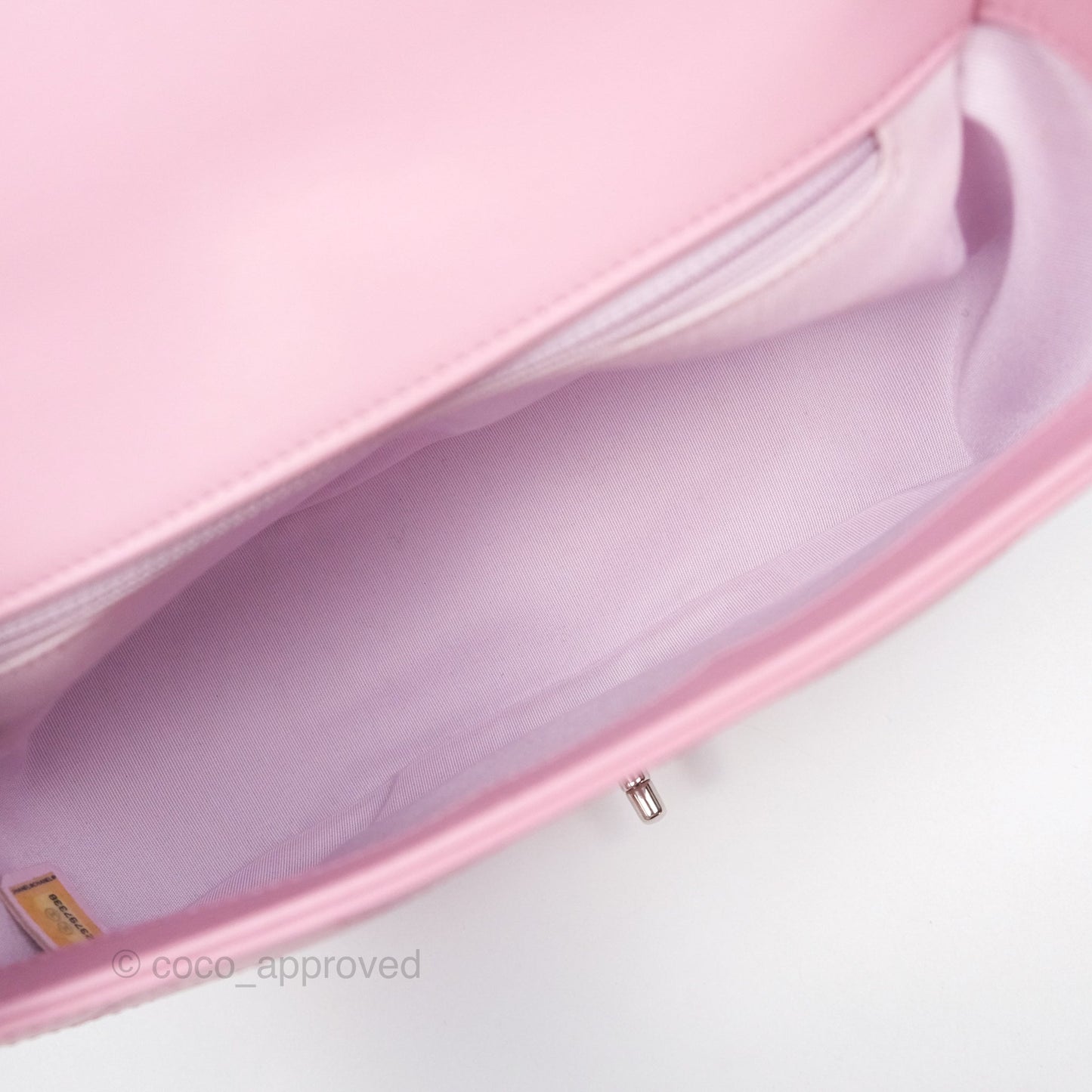 Chanel Stitched Ring My Bag Flap Crossbody Pink Calfskin Silver Hardware