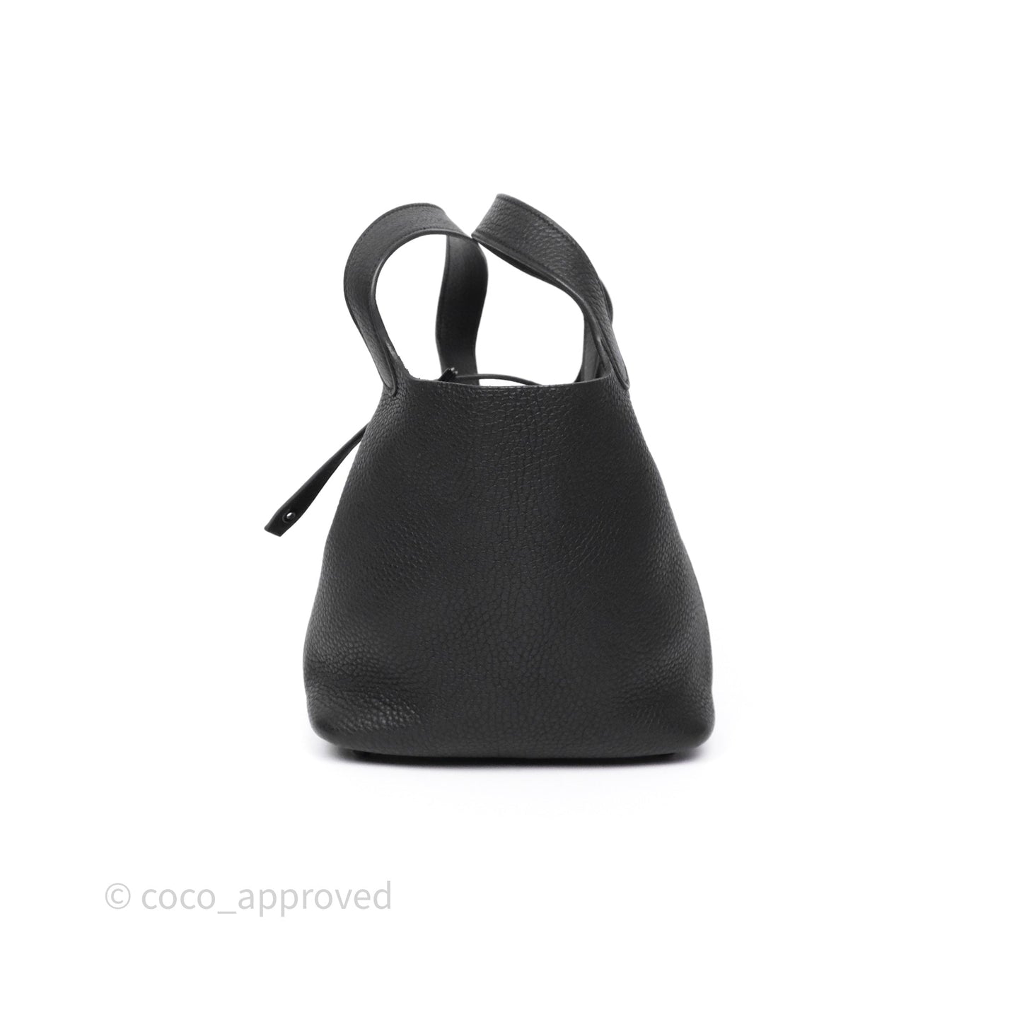 Hermès Picotin 18 Black Noir 89 Clemence So Black Hardware