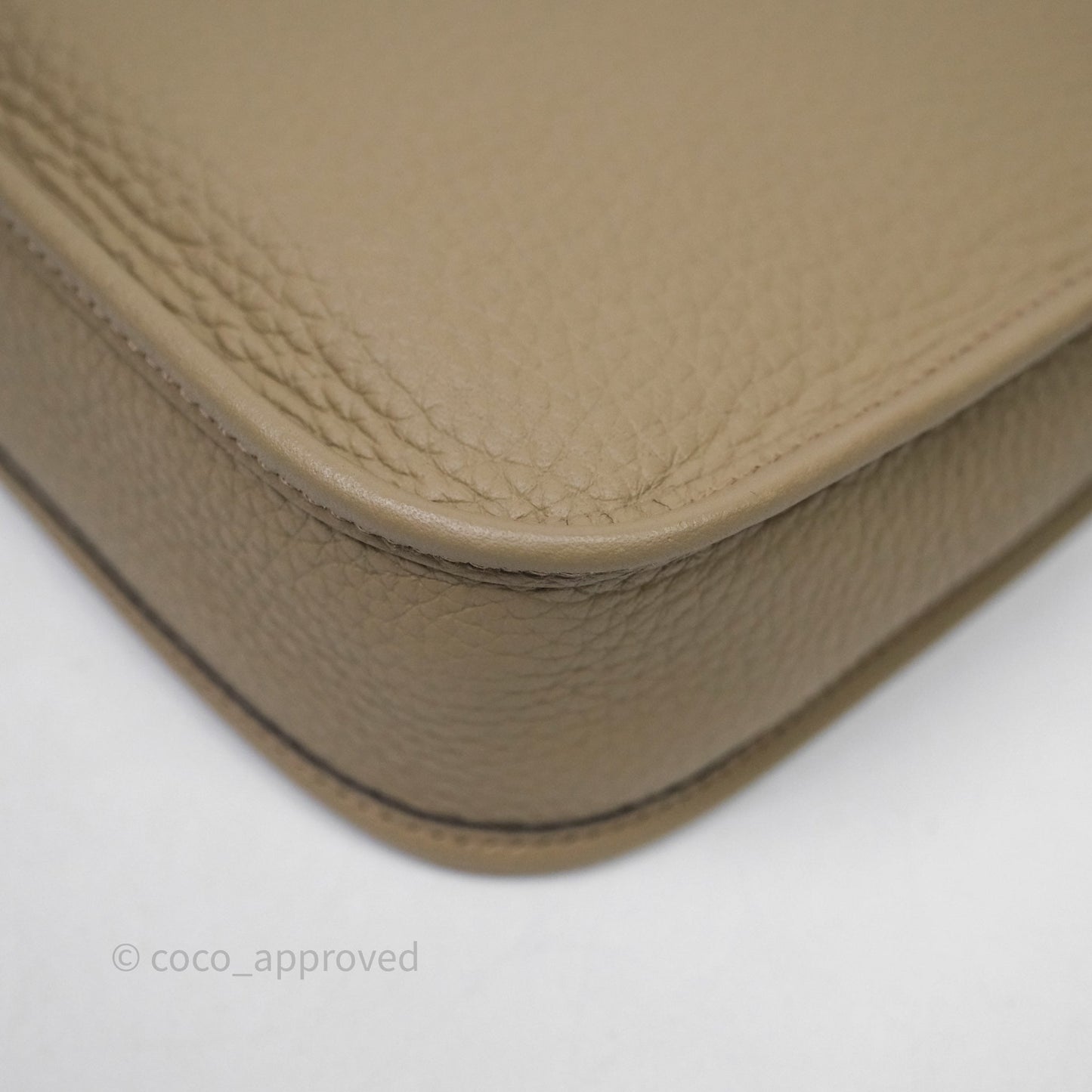 Hermès Mini Evelyne 16 Beige Marfa 8Q Clemence Gold Hardware