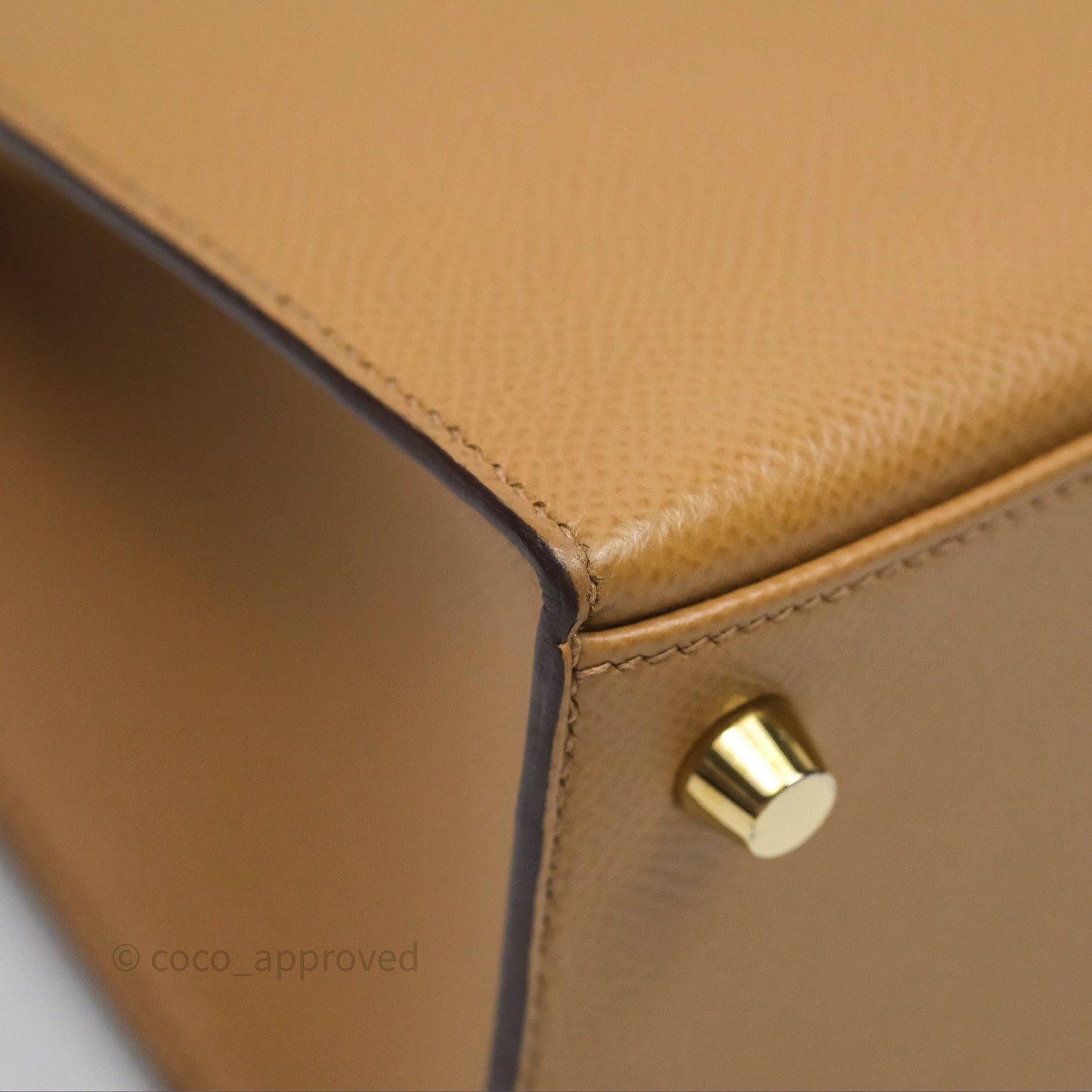 Hermès Sellier Kelly 25 Chai 0M Epsom Gold Hardware