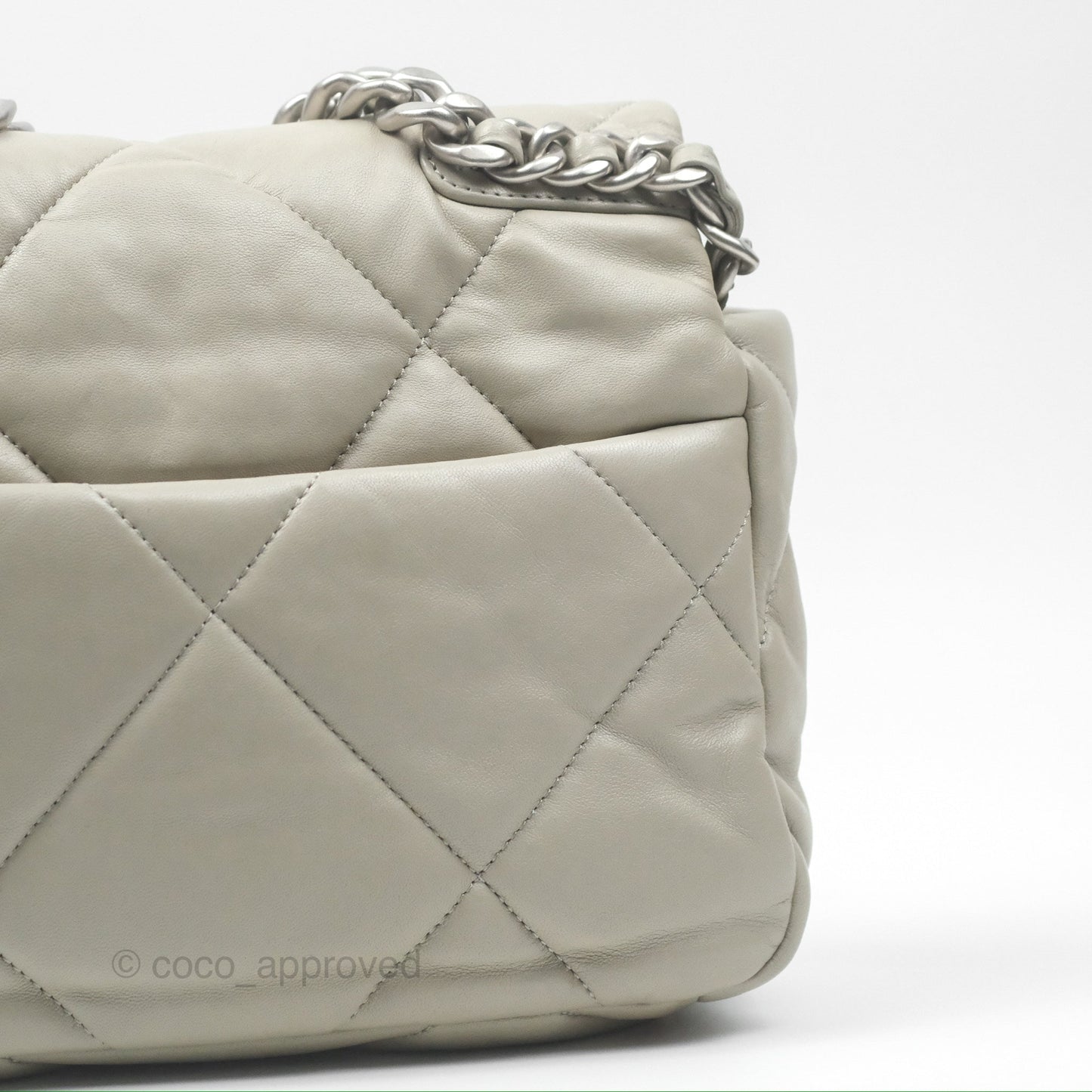 Chanel 19 Small Sage Green Mixed Hardware