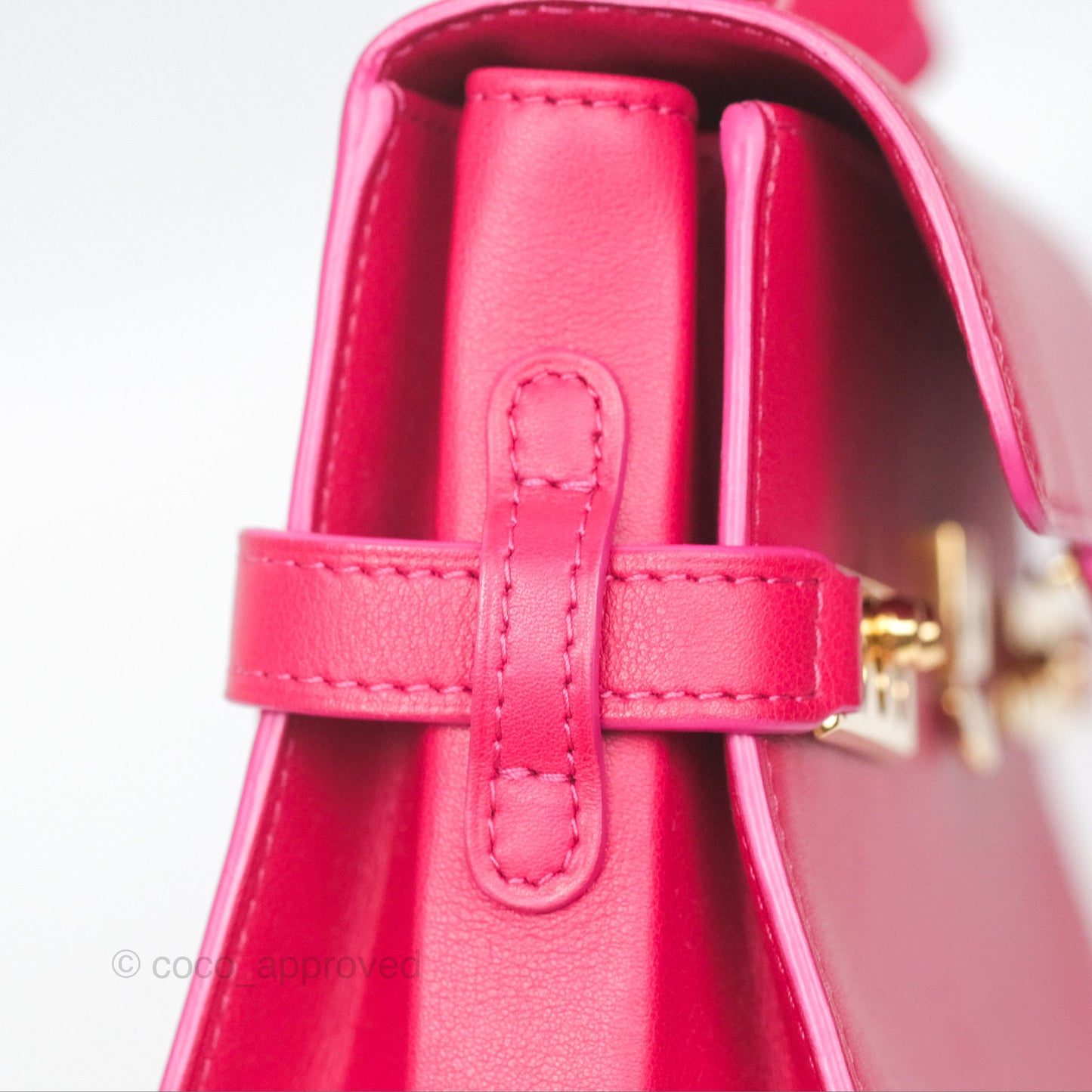 Delvaux Tempête Mini in Silky Calf Framboise