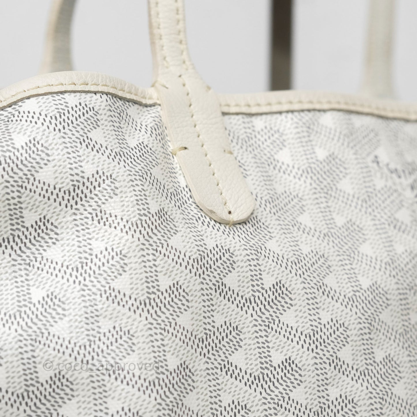 Goyard St Louis Tote PM White