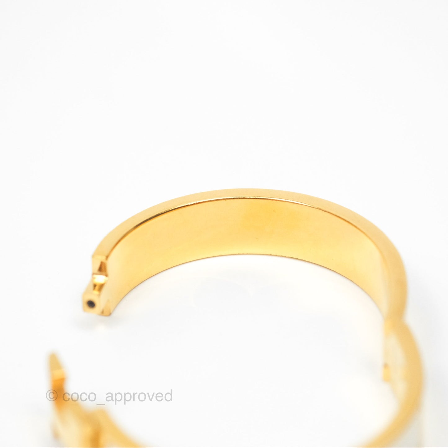 Hermès Clic H Bracelet White Gold Hardware PM