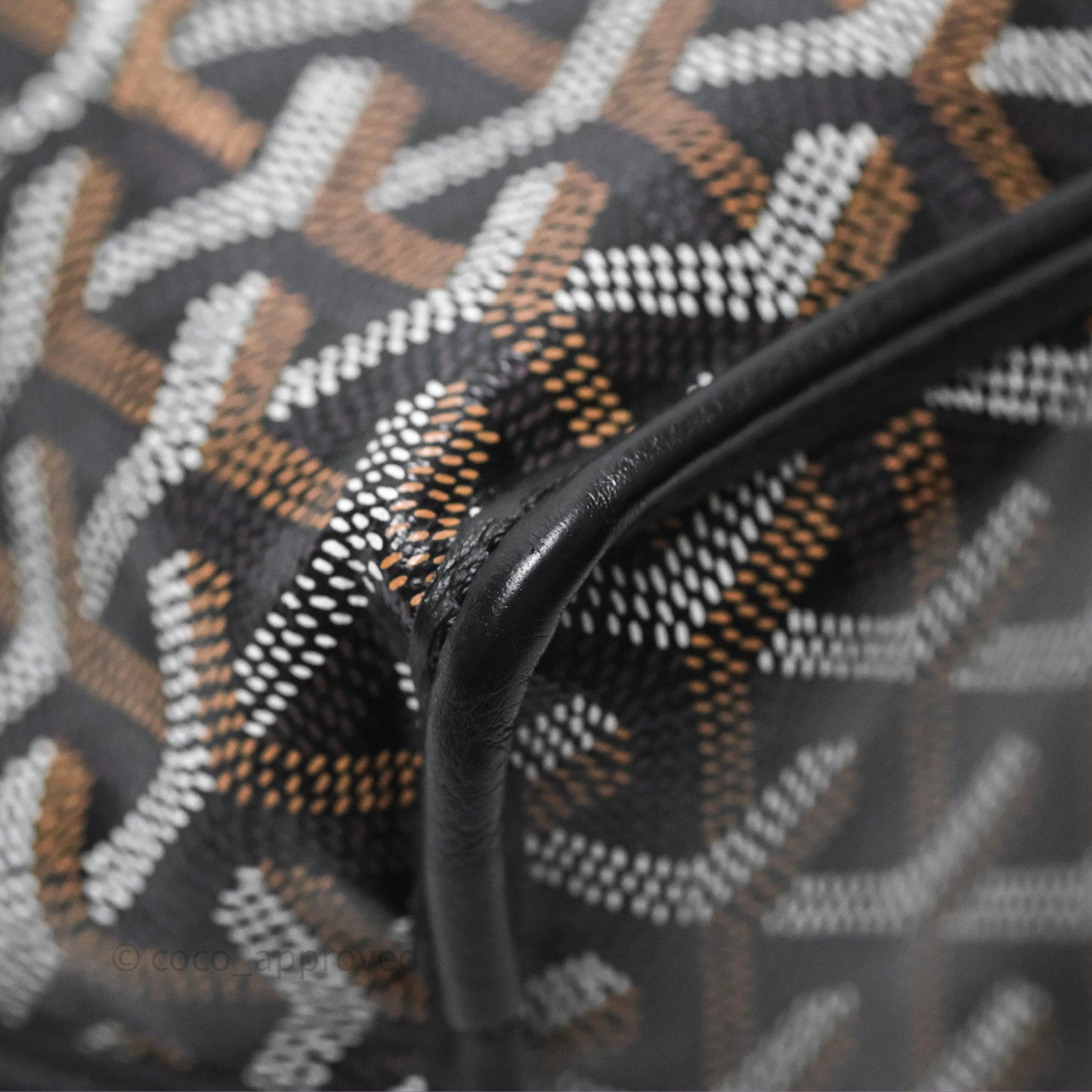 Goyard Anjou Mini Bag Goyardine Canvas Black