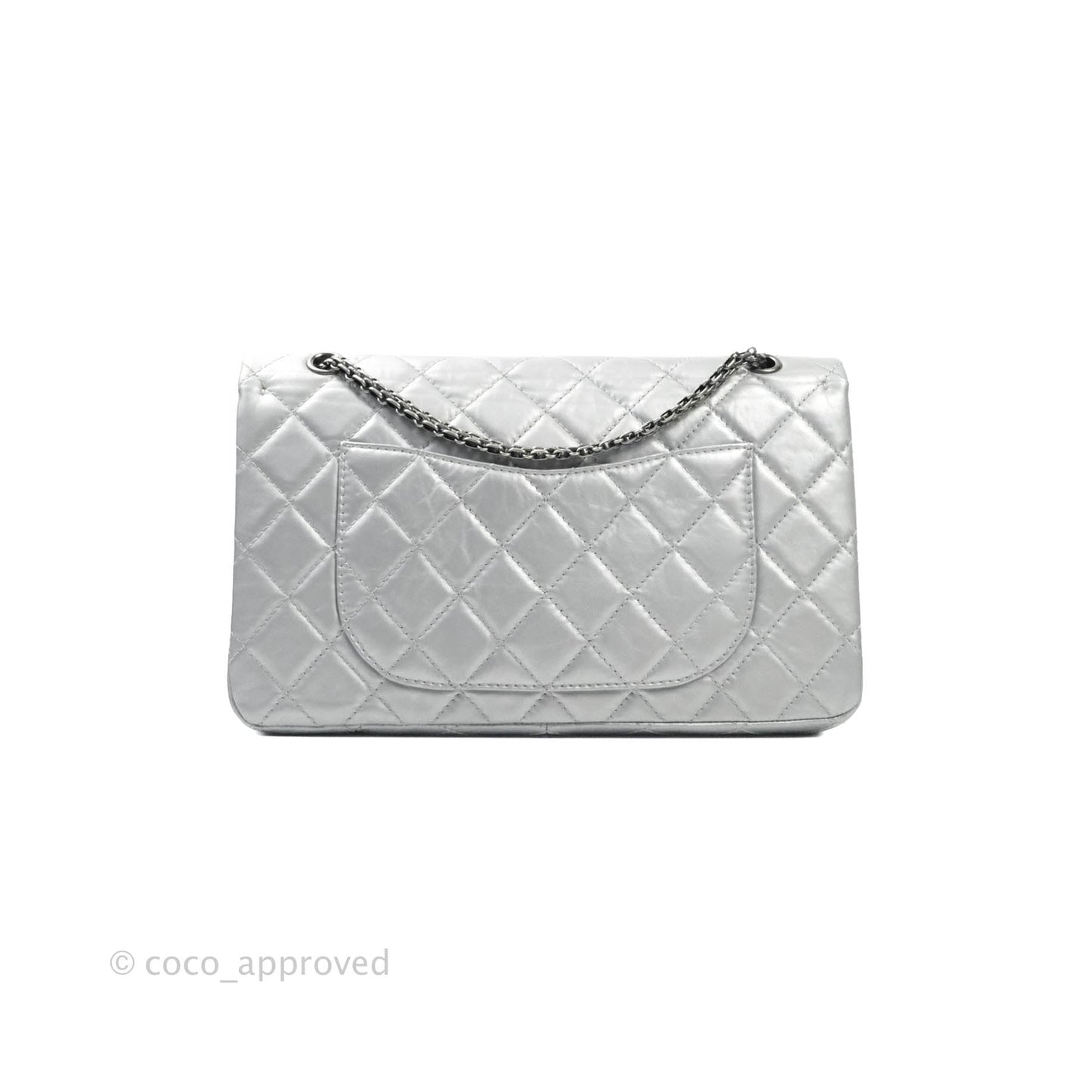 Chanel Reissue 227 Quilted Aged Calfskin Silver Ruthenium Hardware