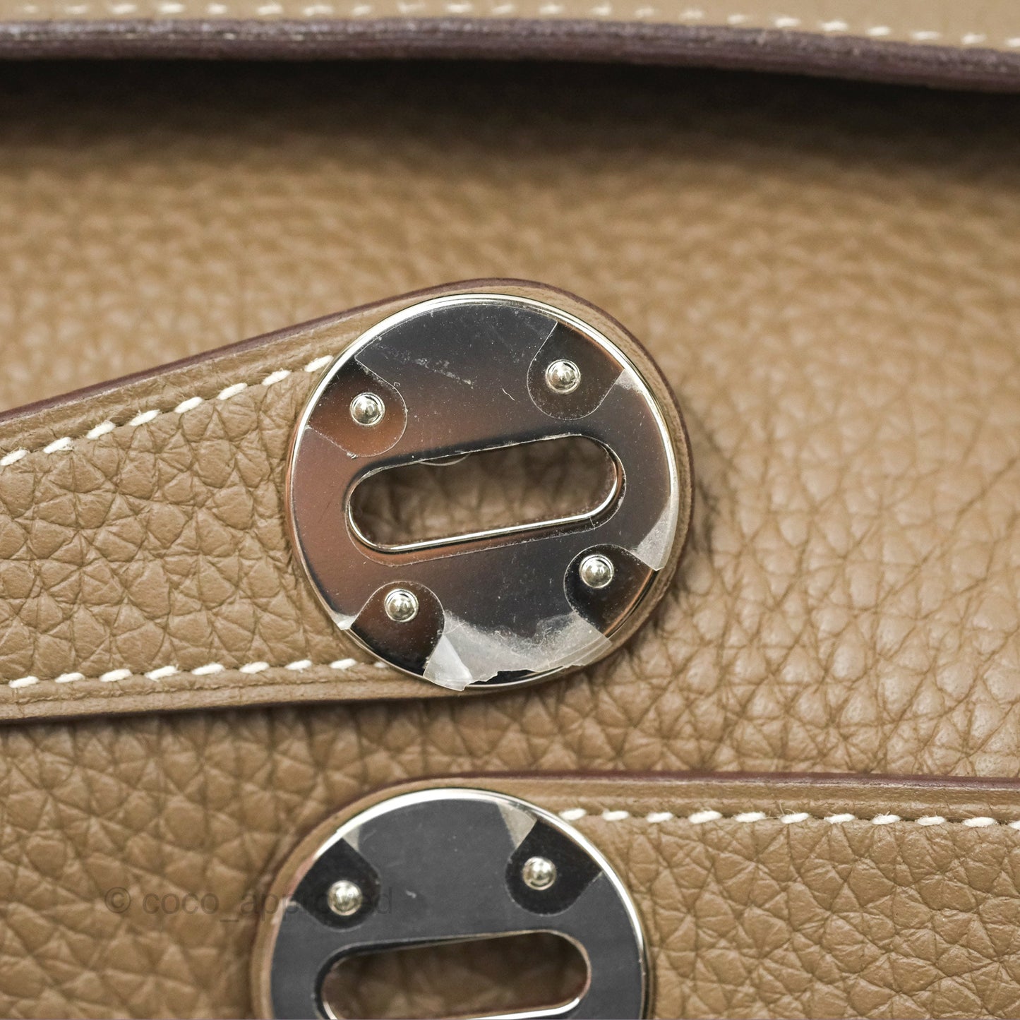 Hermès Lindy 26 Etoupe Clemence Palladium Hardware