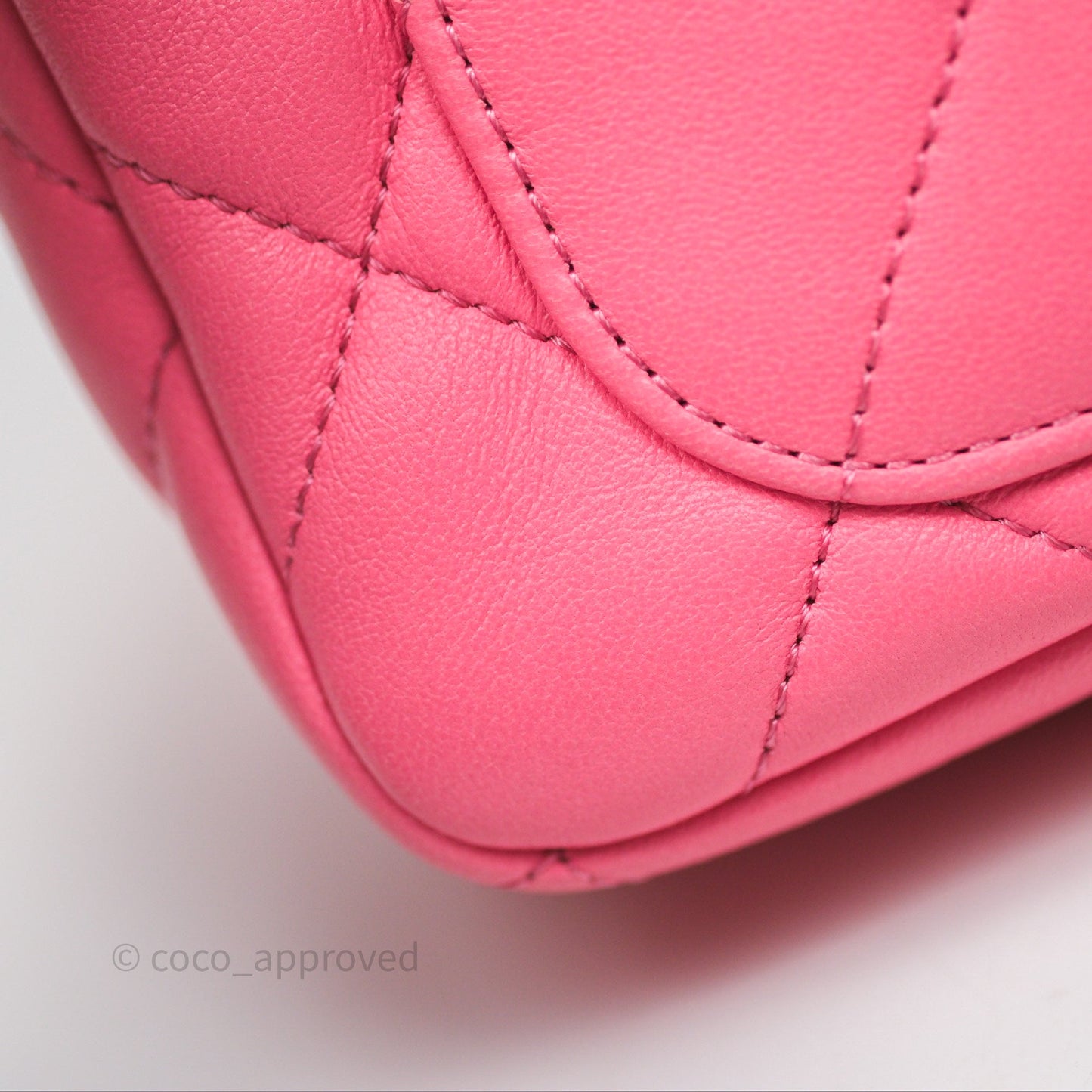 Chanel Quilted Mini CC Funky Town Flap Pink Lambskin Aged Gold Hardware
