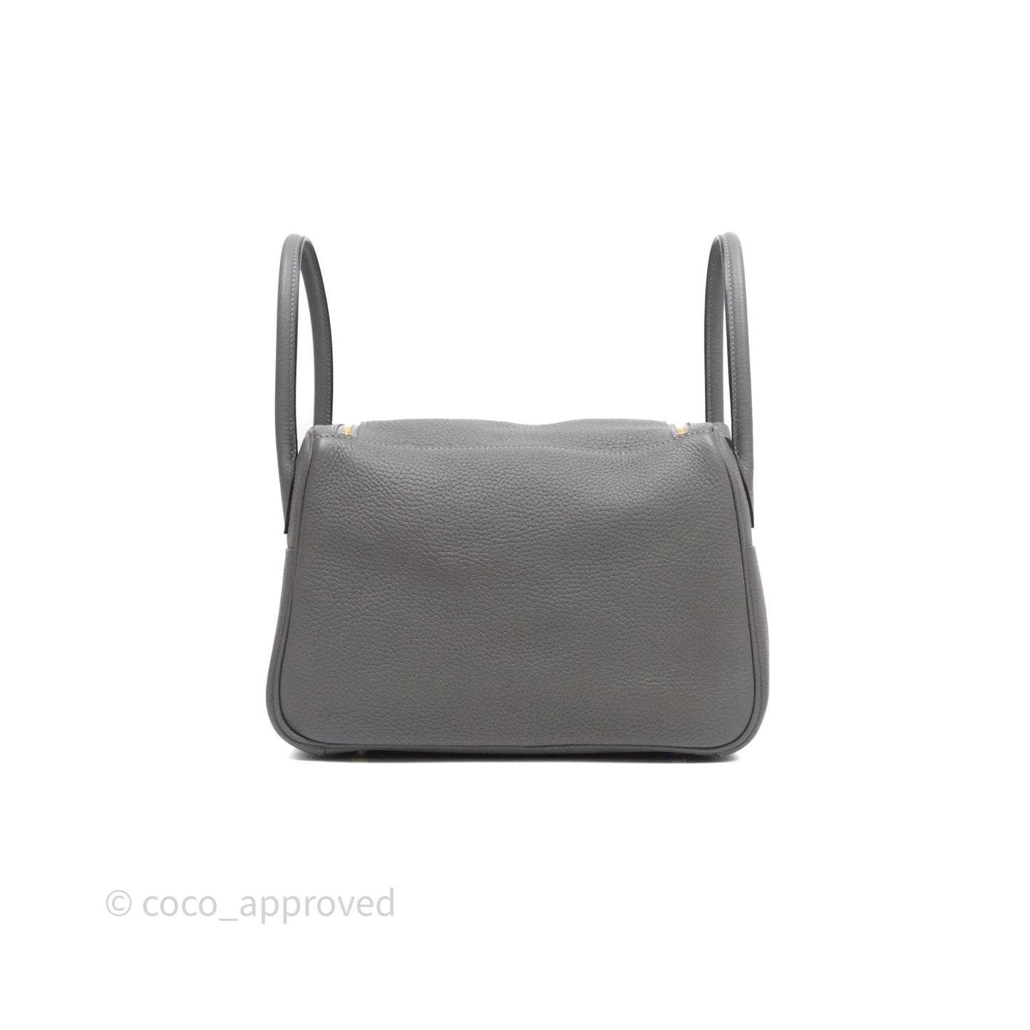 Hermès Lindy 26 Taurillion Clemence Gris Meyer 0L Gold Hardware