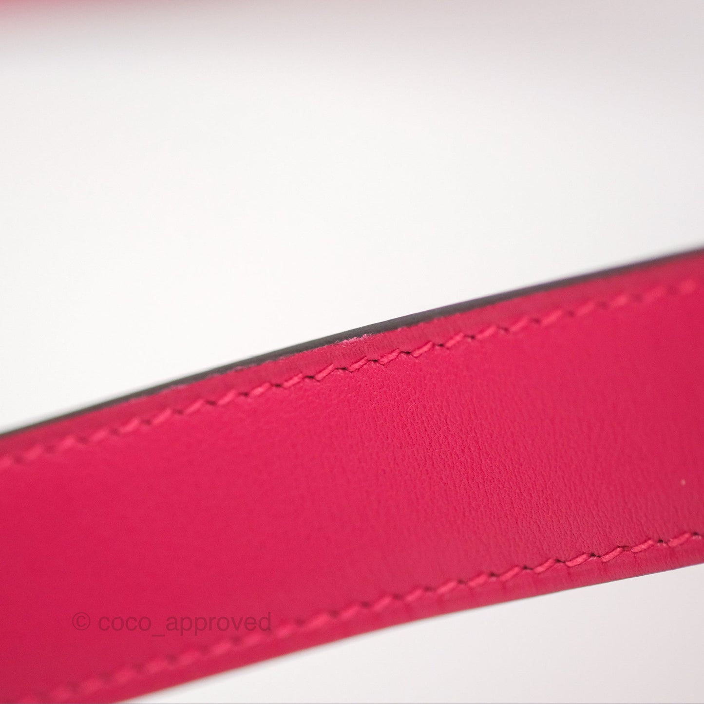Hermès Mini Lindy 20 Framboise / Rouge Sellier Swift Palladium Hardware