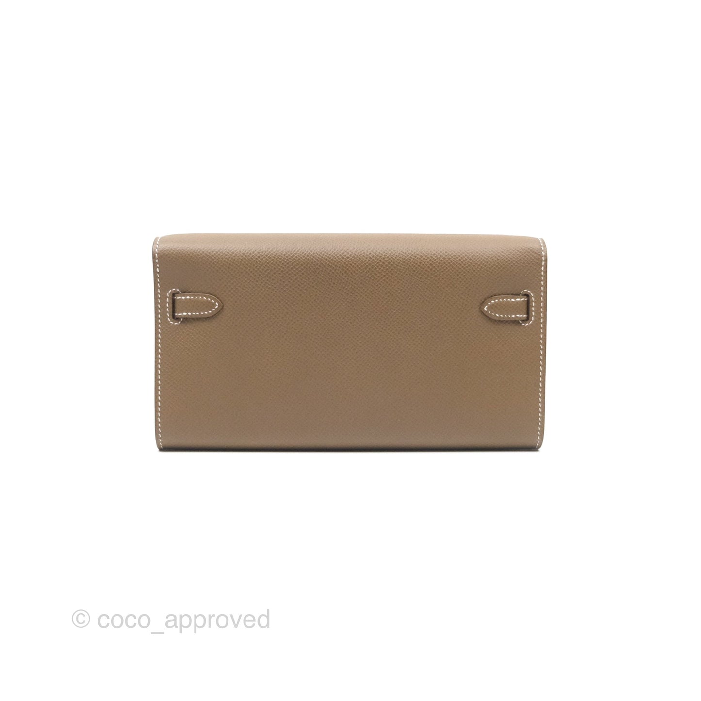 Hermès Kelly To Go Wallet Etoupe 18 Epsom Palladium Hardware