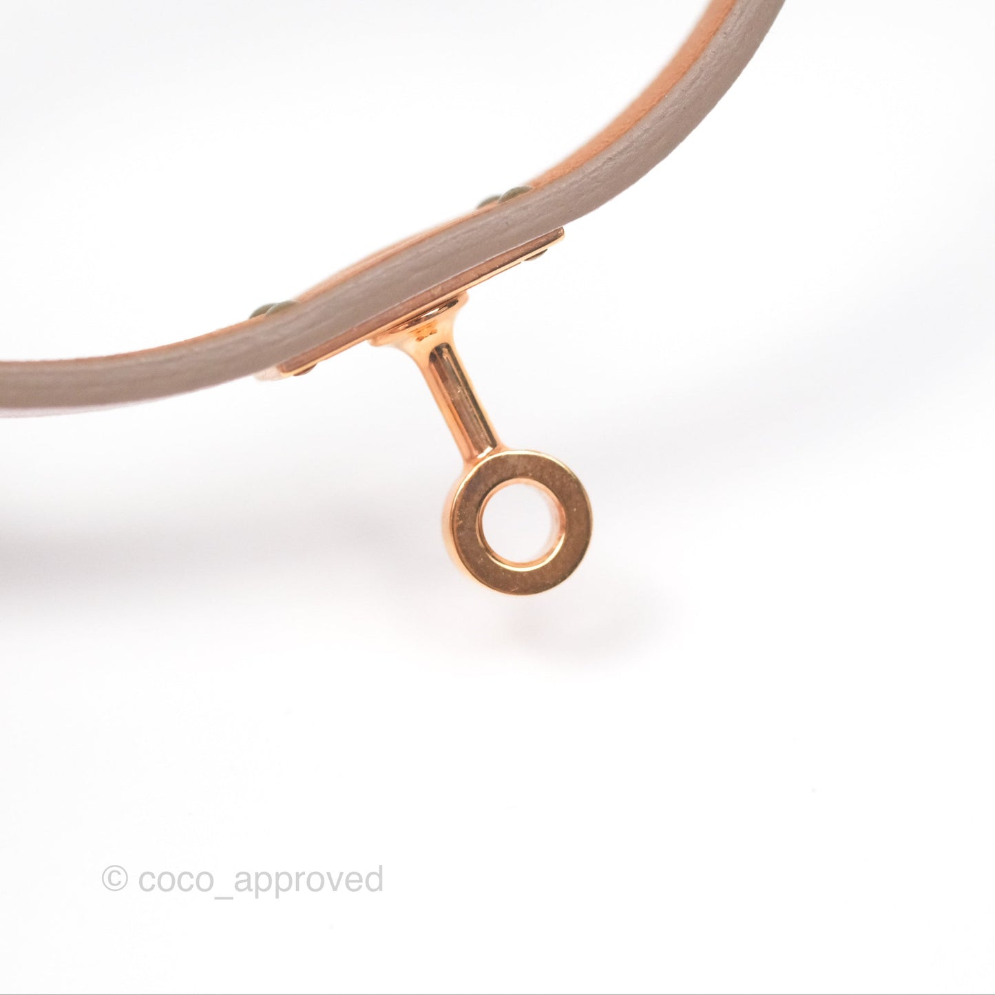 Hermès Kelly Double Tour Bracelet Rose Swift Gold Hardware