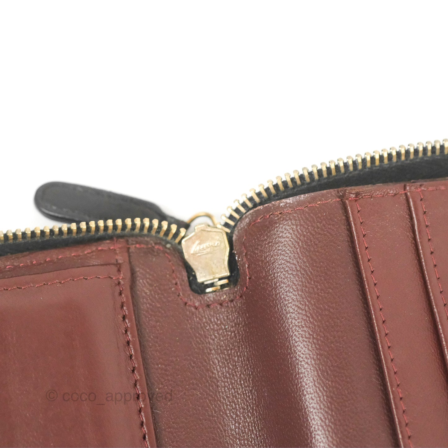 Chanel Zip Around Organiser Wallet Black Lambskin Gold Hardware