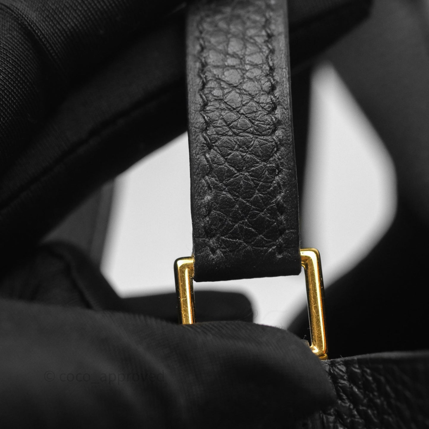 Hermès Picotin 18 Black Noir 89 Clemence Gold Hardware