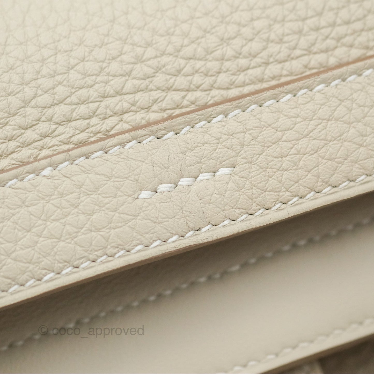 Hermès Halzan 31 Beton Clemence Gold Hardware