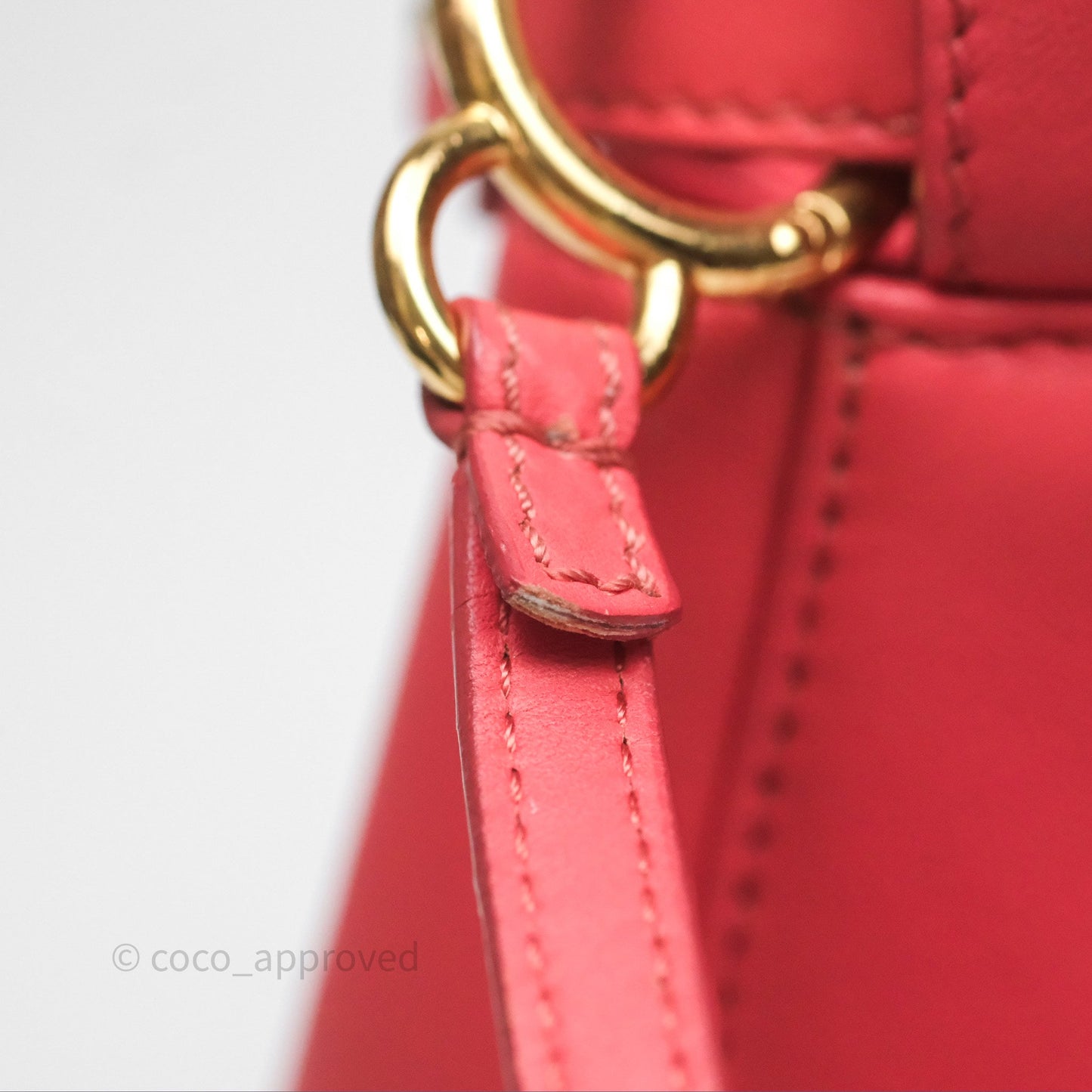 Fendi Nappa Mini Peekaboo Bag Hot Pink