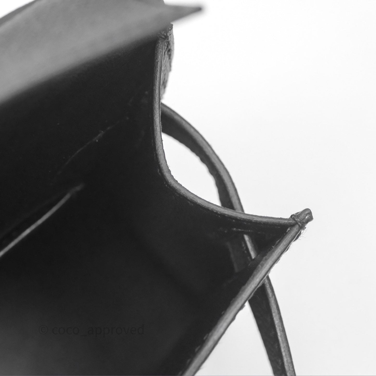 Hermès Mini Kelly II Noir 89 Epsom Gold Hardware