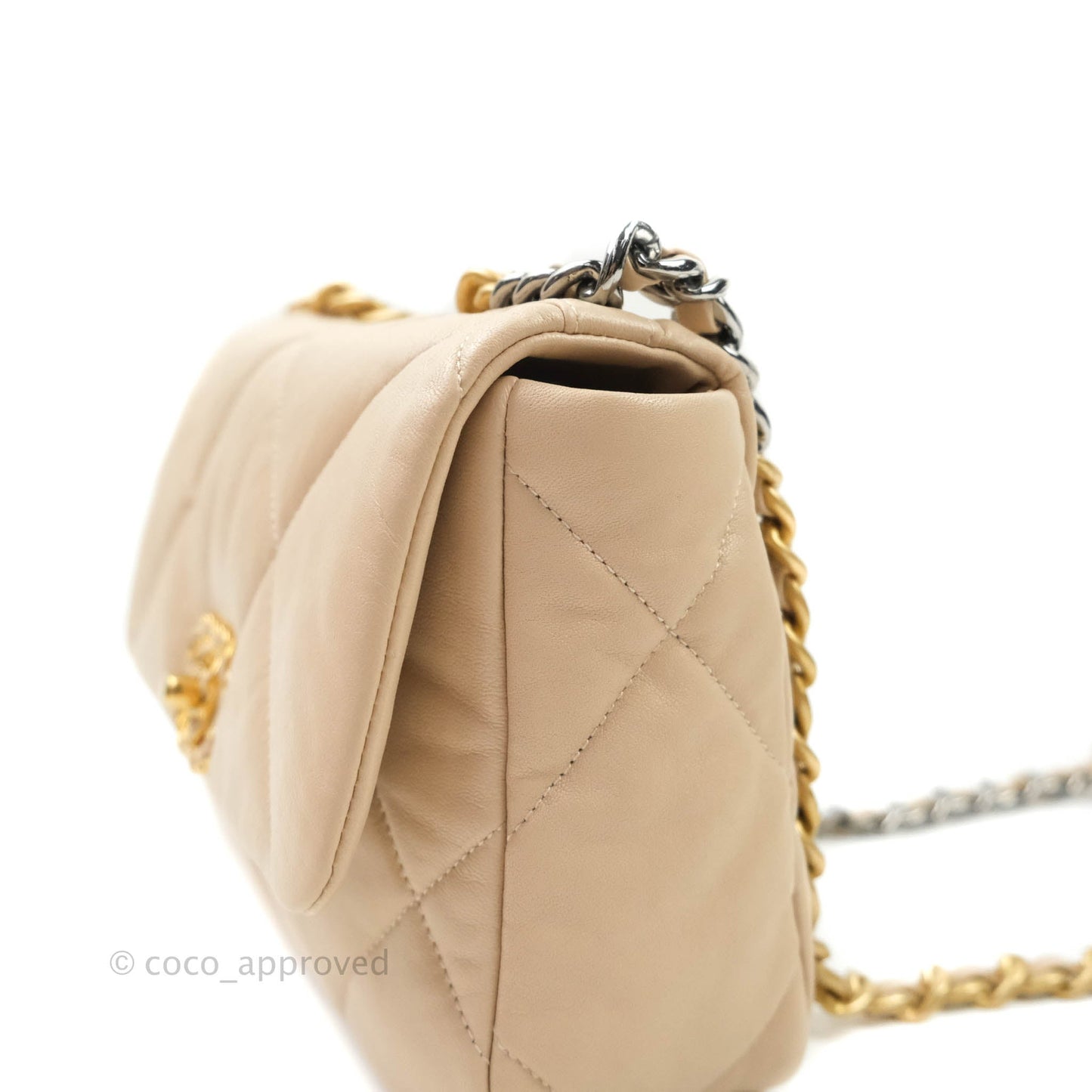 Chanel 19 Small Beige Mixed Hardware 20S