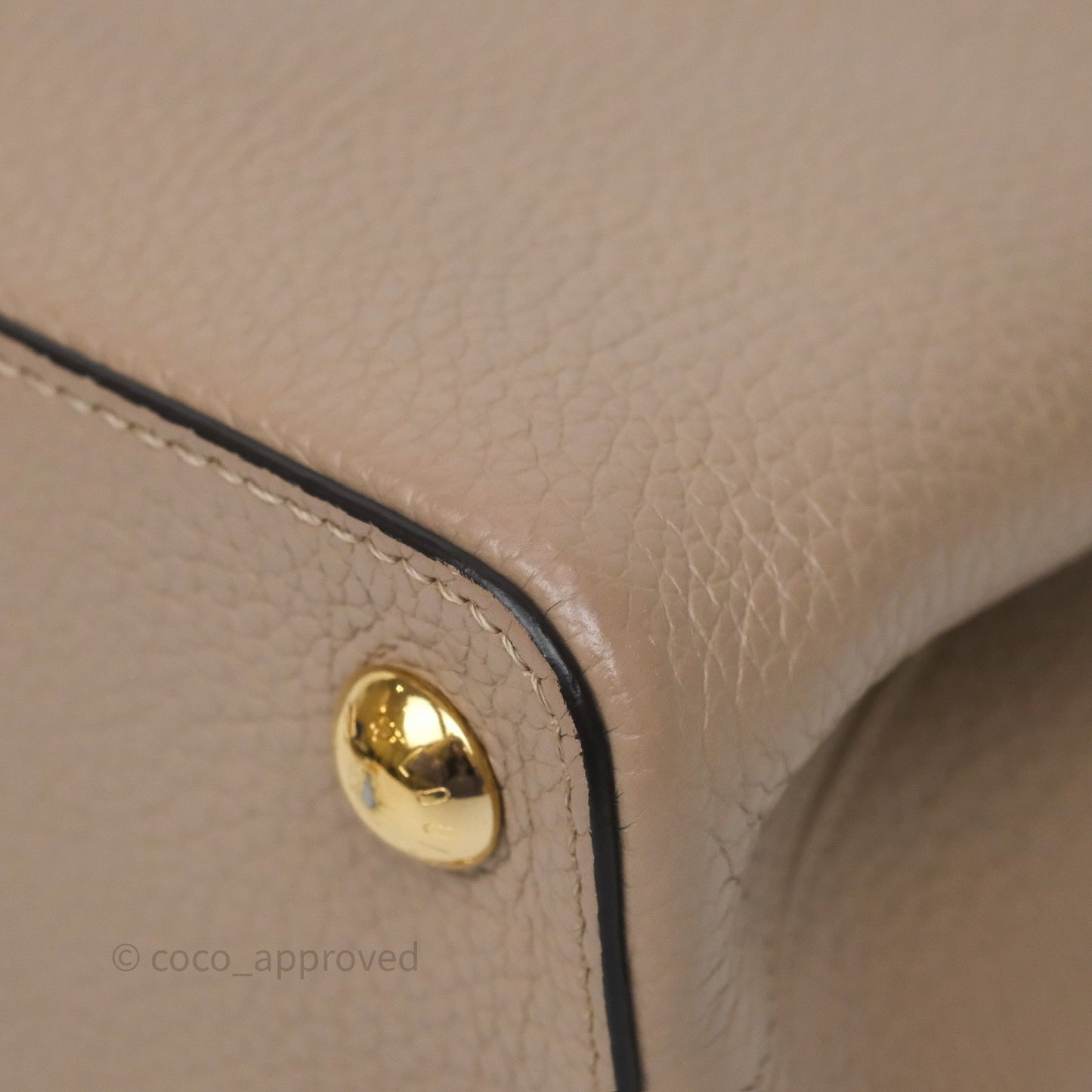 Louis Vuitton Capucines BB Taurillon Leather Galet