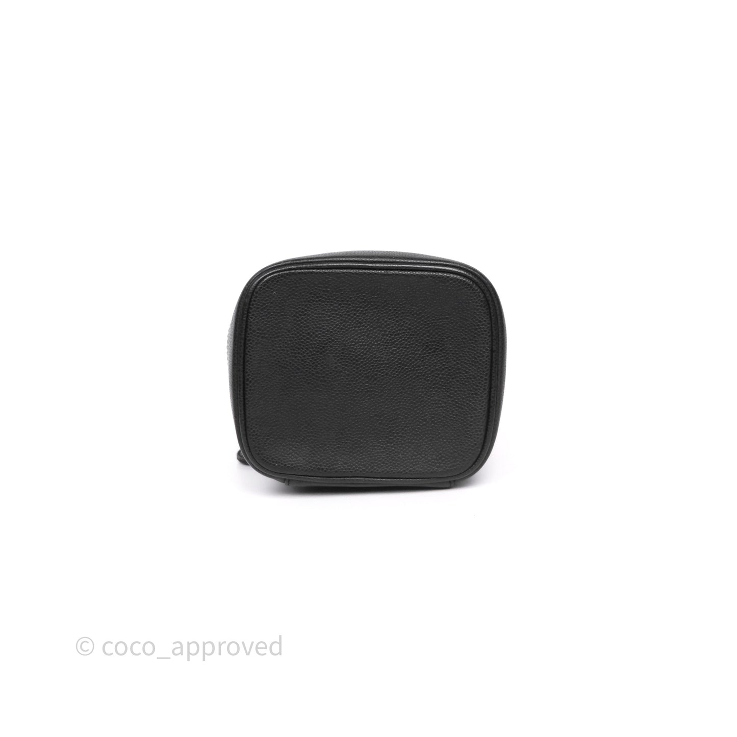Chanel Vintage Vanity Case Black Caviar Gold Hardware