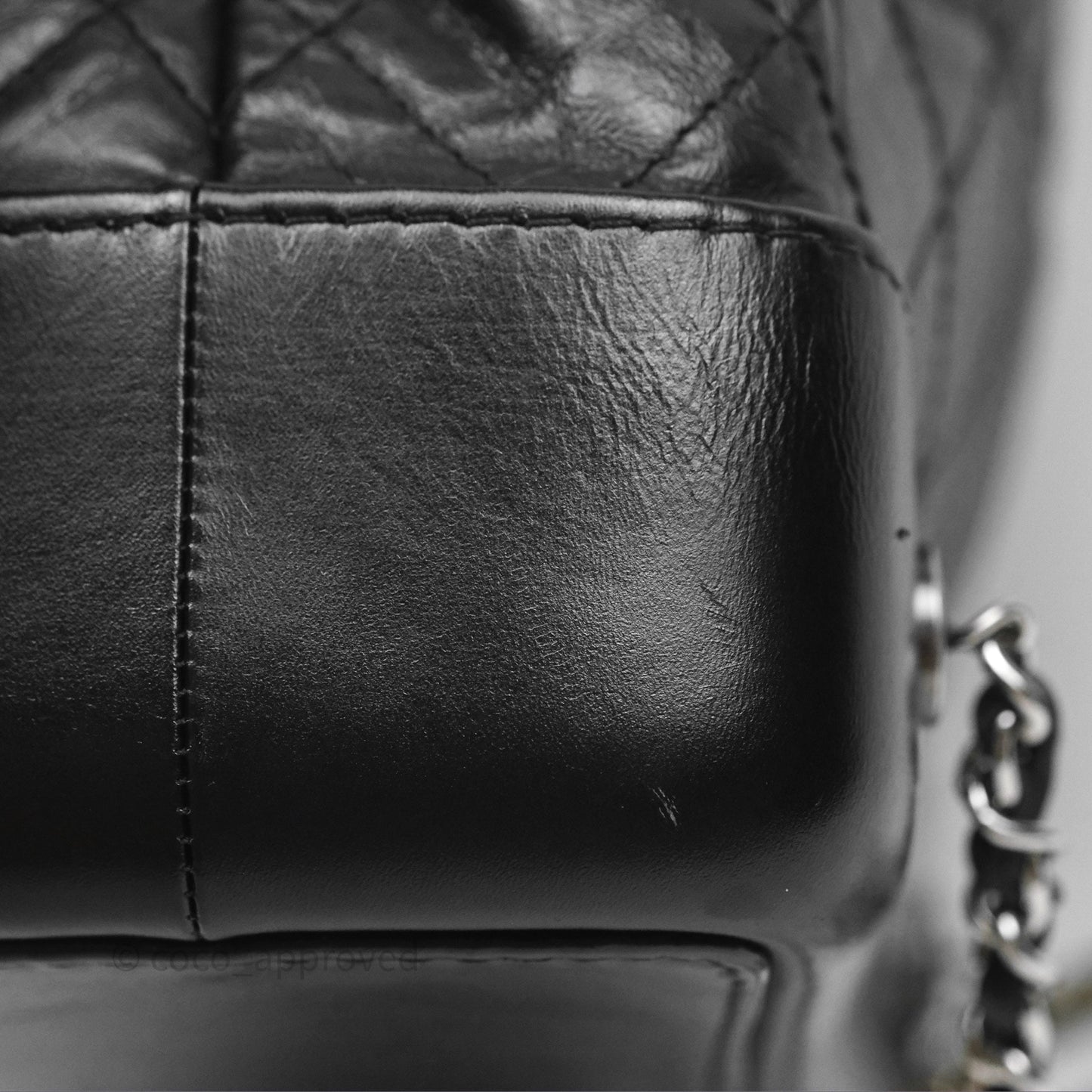 Chanel Small Gabrielle Backpack Black Aged Calfskin