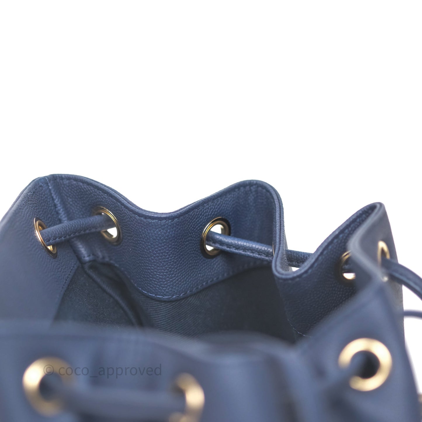 Chanel Quilted Business Affinity Backpack Navy Caviar Gold Hardware