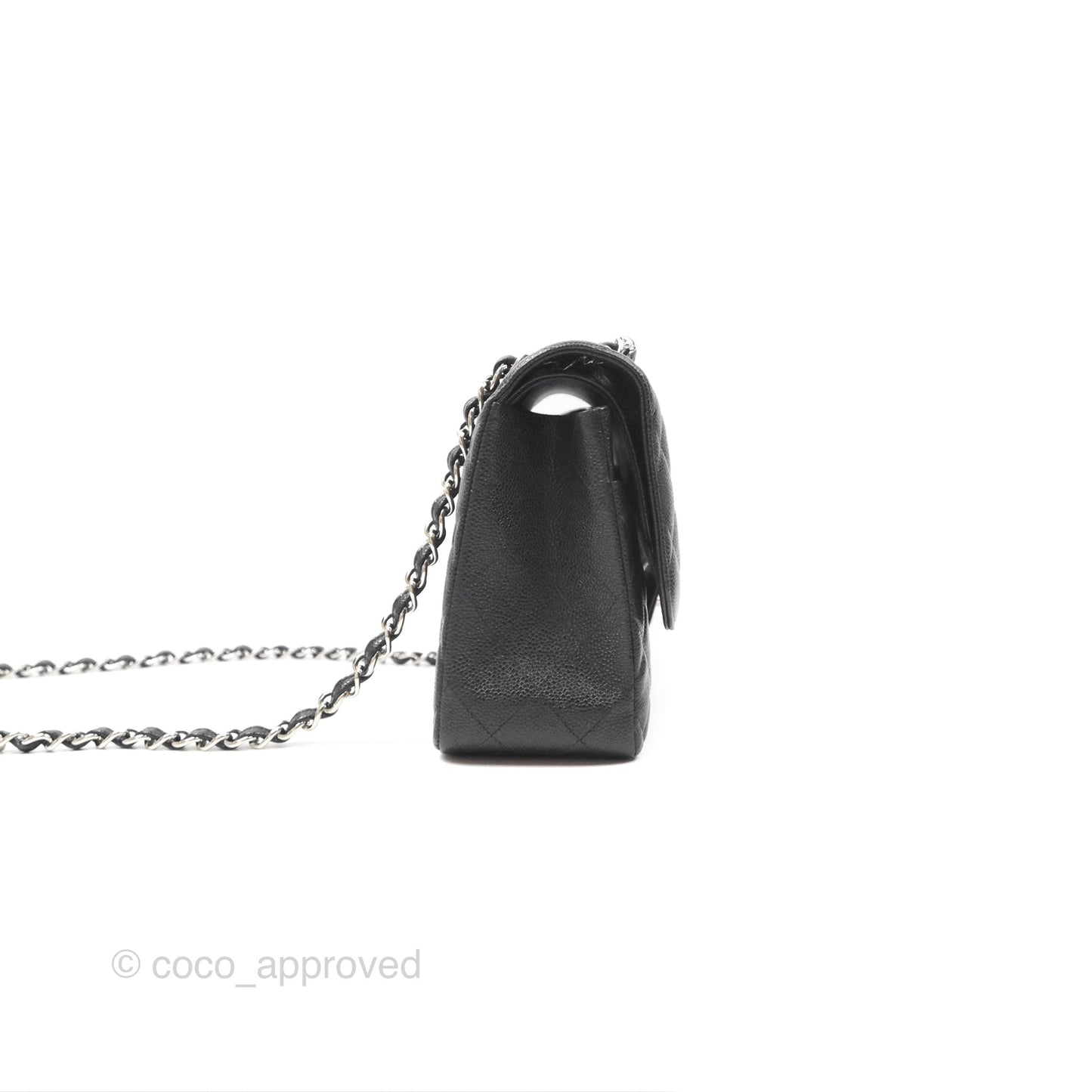 Chanel Jumbo Double Flap Black Caviar Silver Hardware⁣⁣
