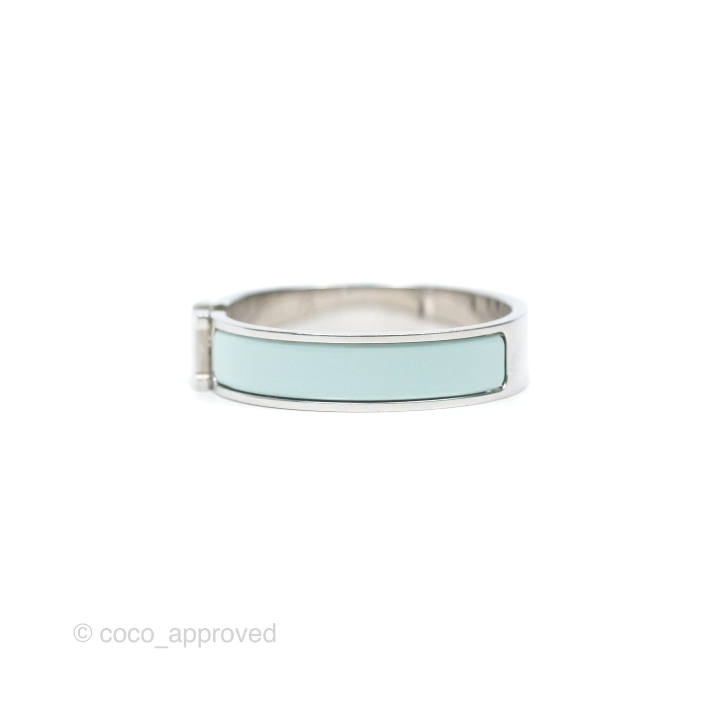 Hermès Clic H Bracelet Mint Palladium Hardware PM