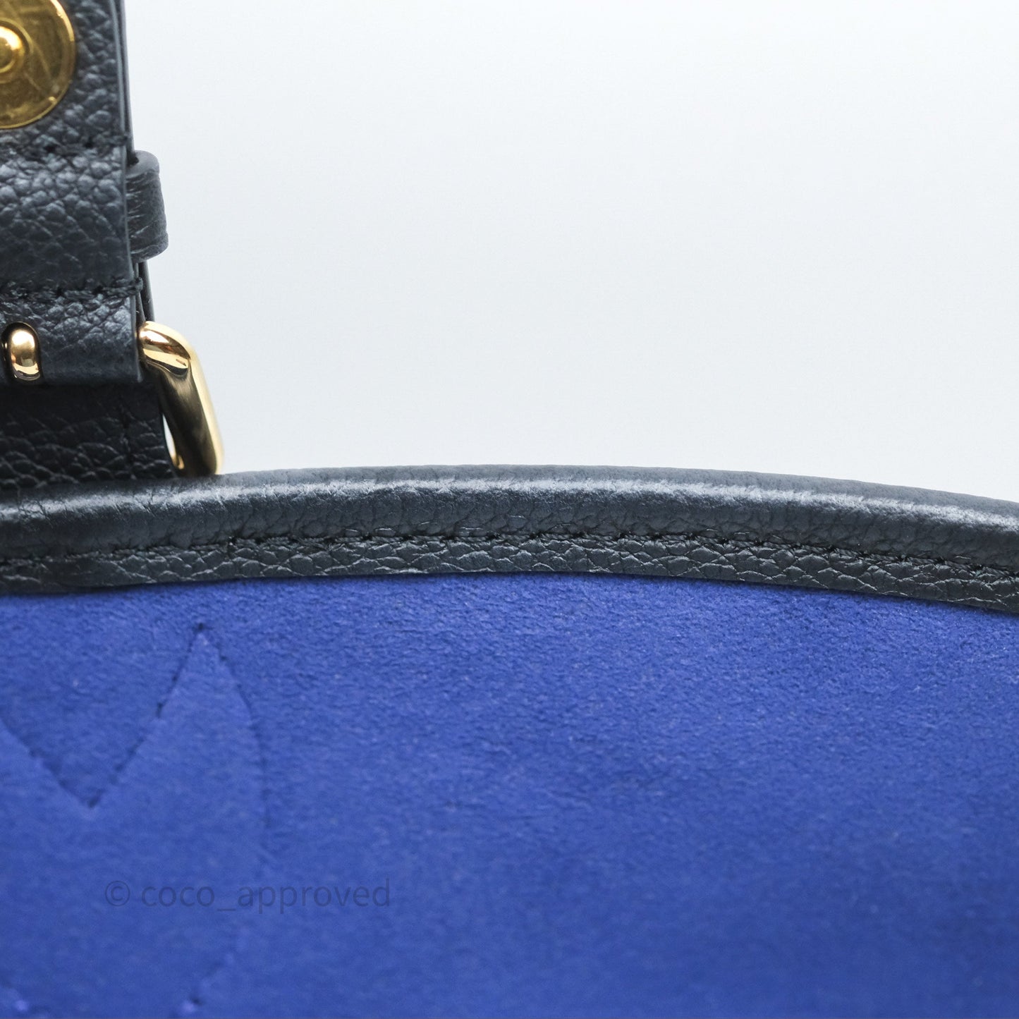 Louis Vuitton Diane Bag Black Monogram Empreinte Leather Gold Hardware